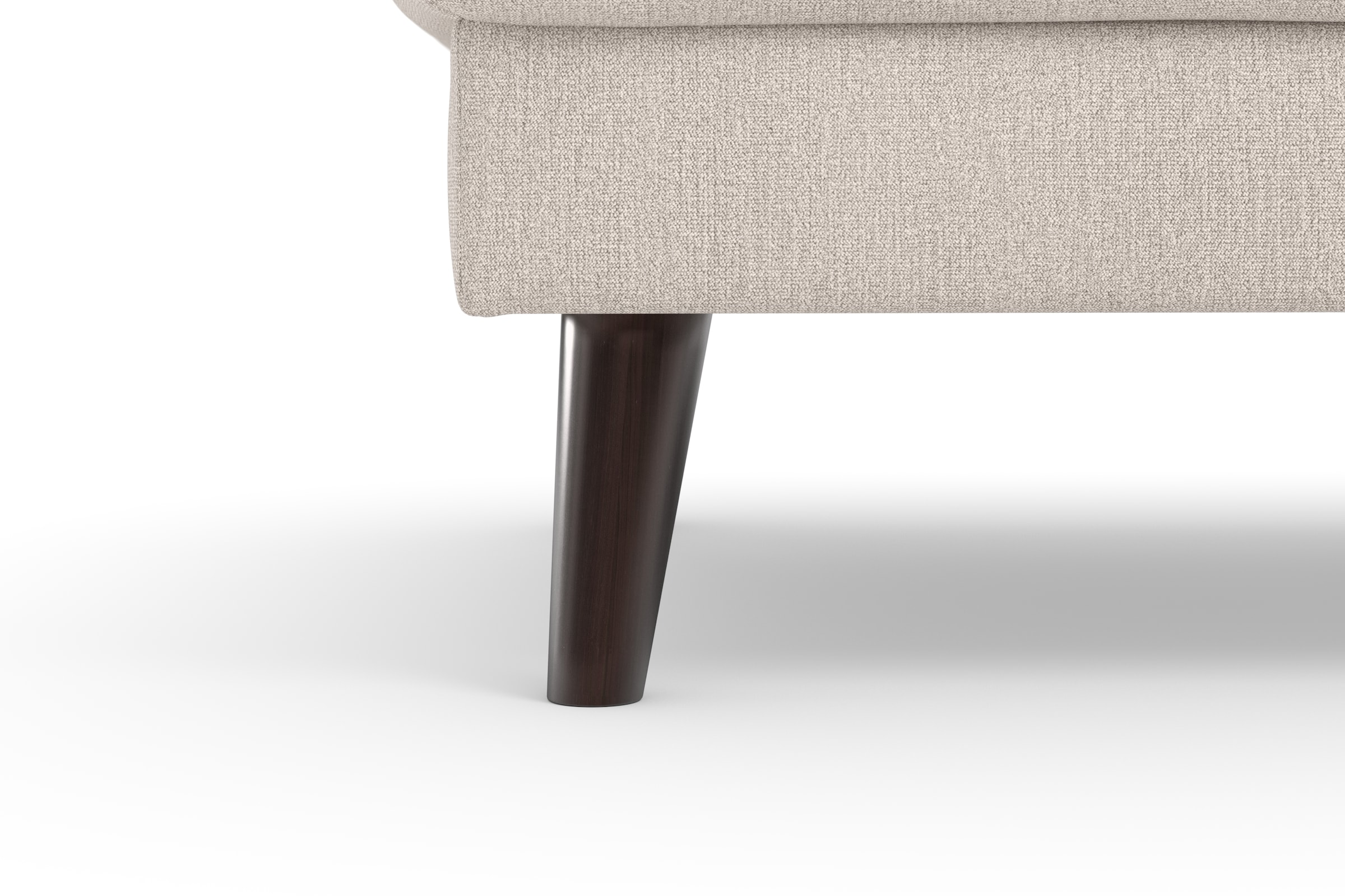 TRENDMANUFAKTUR Polsterhocker »Lumber Jack«, (1 St.), in moderner Optik, mit extra hohen Füßen