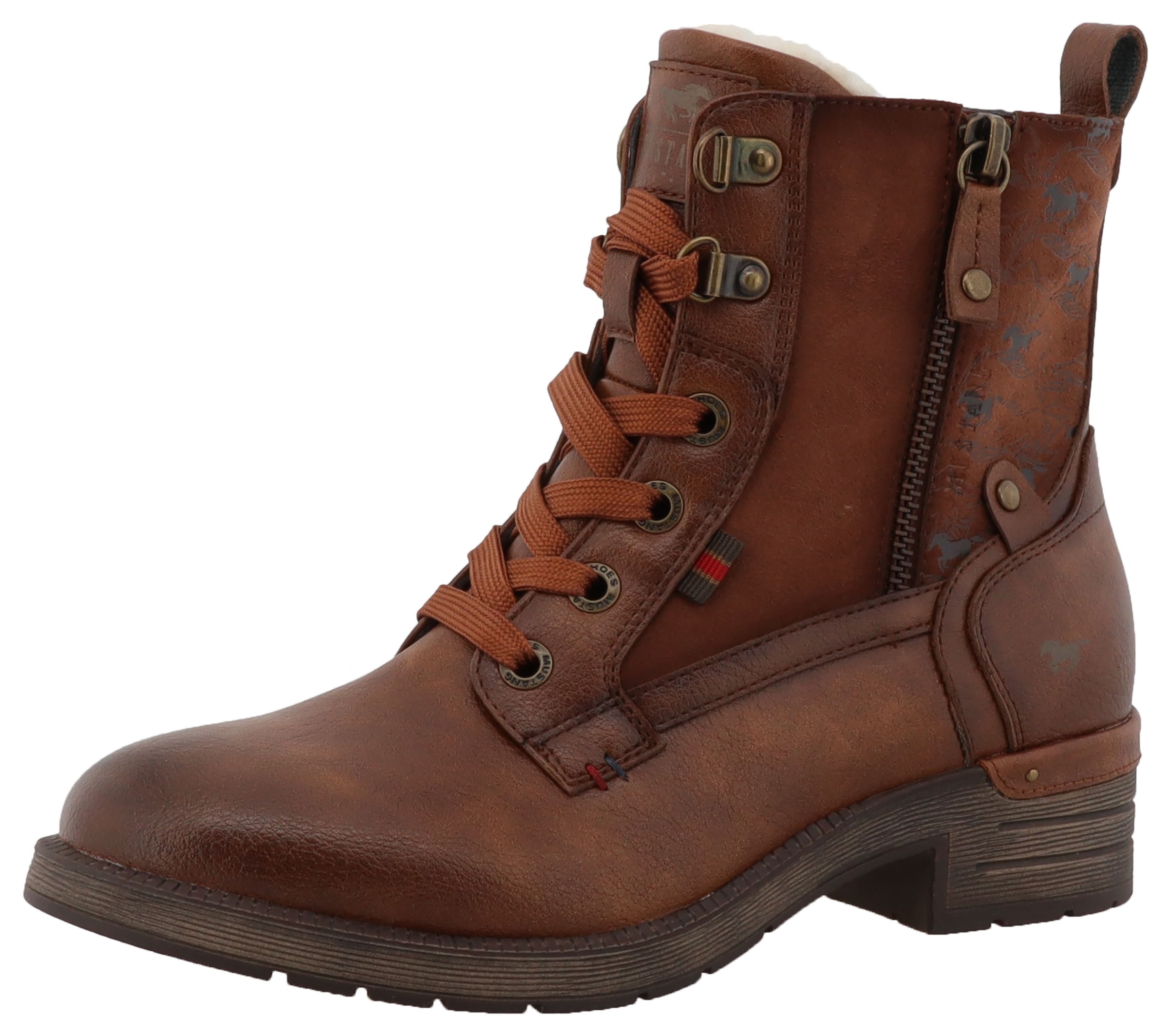 Mustang Shoes Winterstiefelette »Gelja«  Winterstiefelette, Boots mit Innenreißveschluss