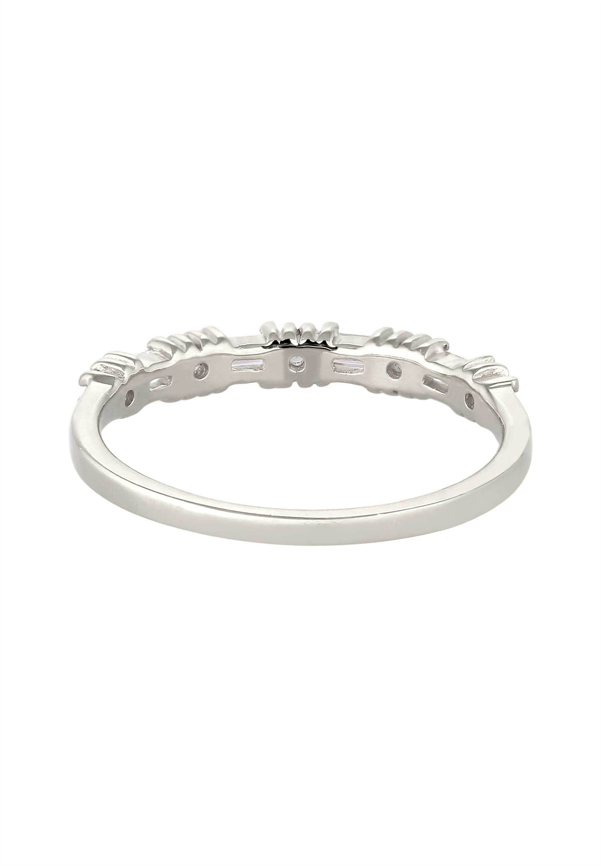 Elli Premium Silberring »Ring Verlobungsring Topas Weiß 925 Sterling Silber«
