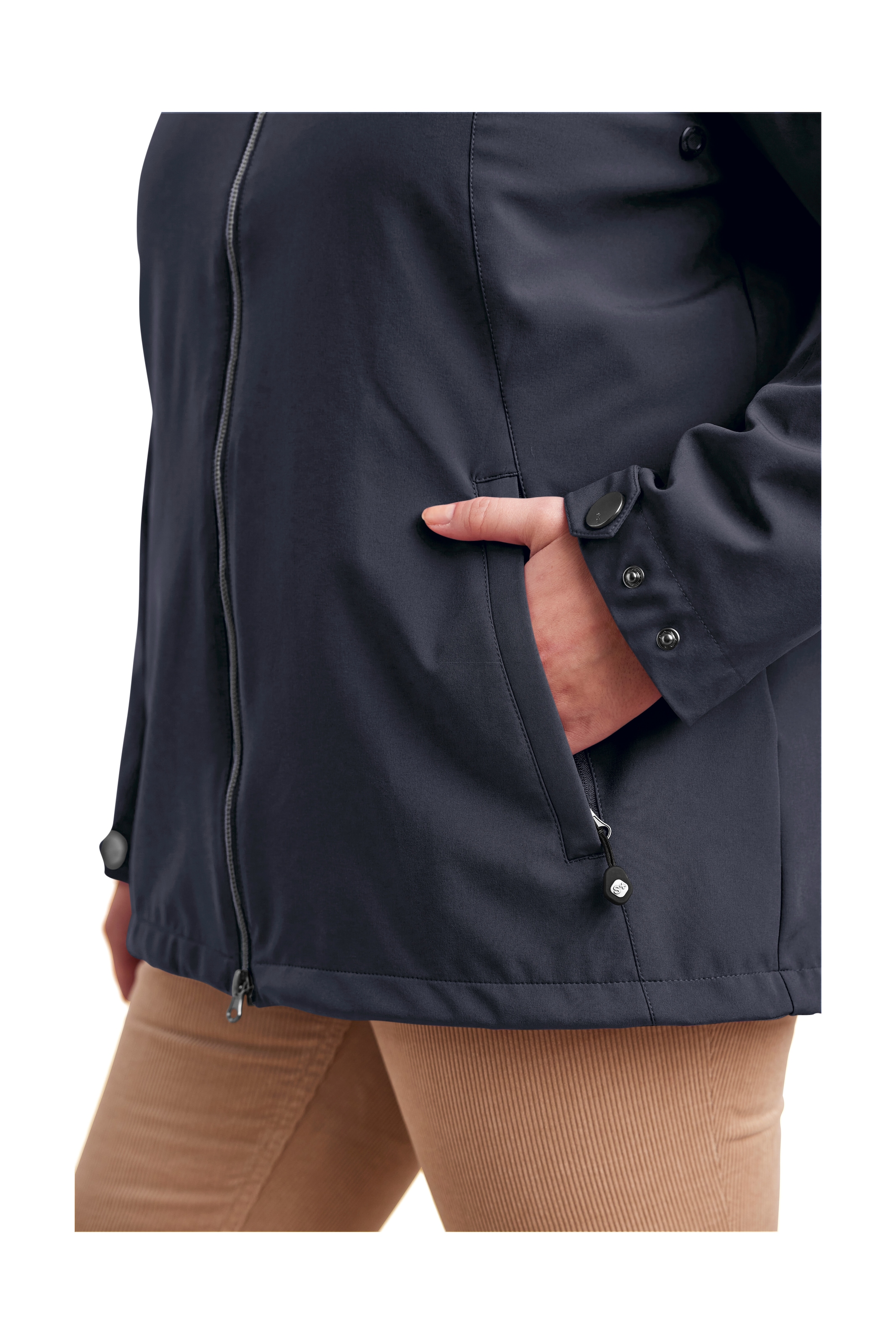 STOY Softshelljacke »STS 1 WMN SFTSHLL JCKT«, Damen Softshelljacke: wasserabweisend, winddicht, atmungsaktiv