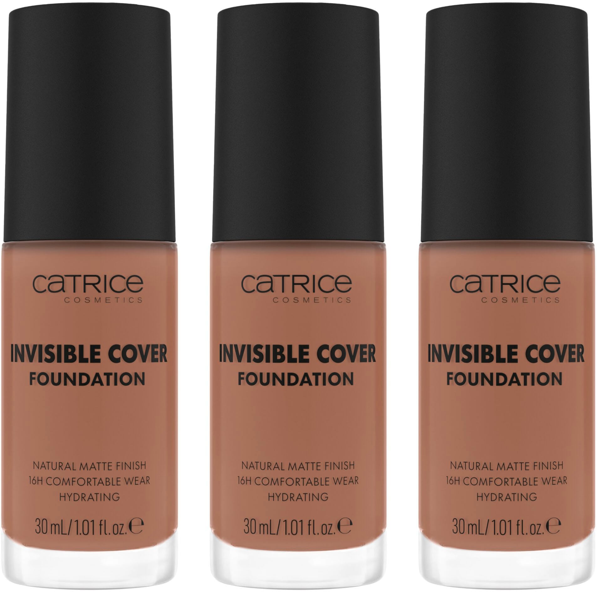 Foundation »Invisible Cover Foundation«, (Set, 3 tlg.)