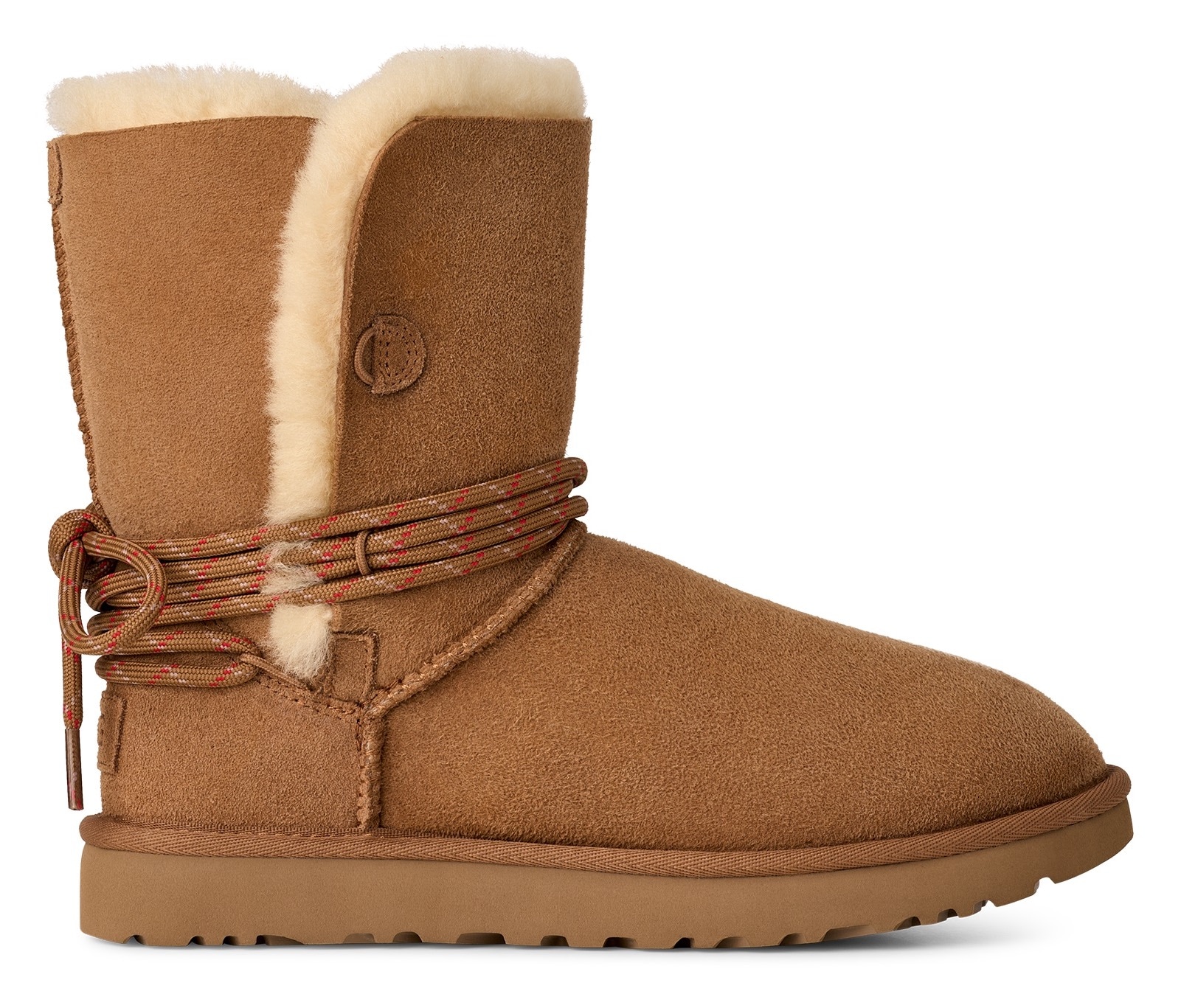 UGG Winterboots »BAILEY TIE«, Winterboots, Schlupfstiefel mit Lammfell-Besatz