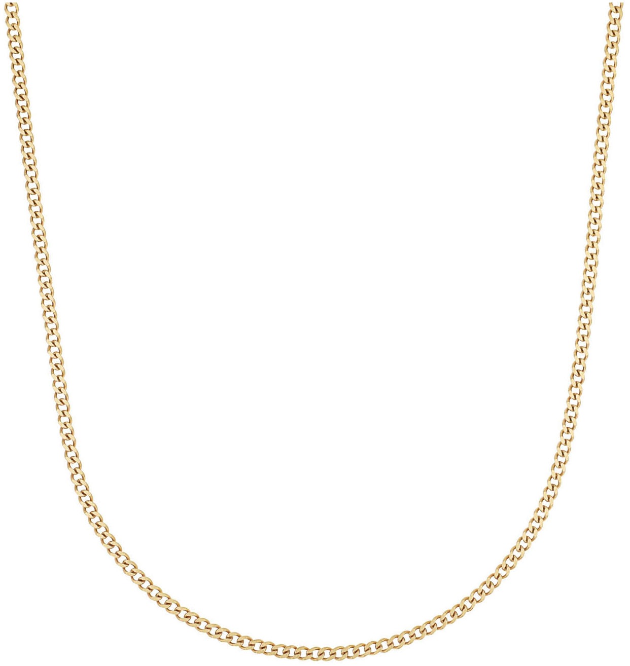 Amor Damen Collierkettchen »Panzerkettengliederung« in goldfarben, Größe Breite: 2,2 mm