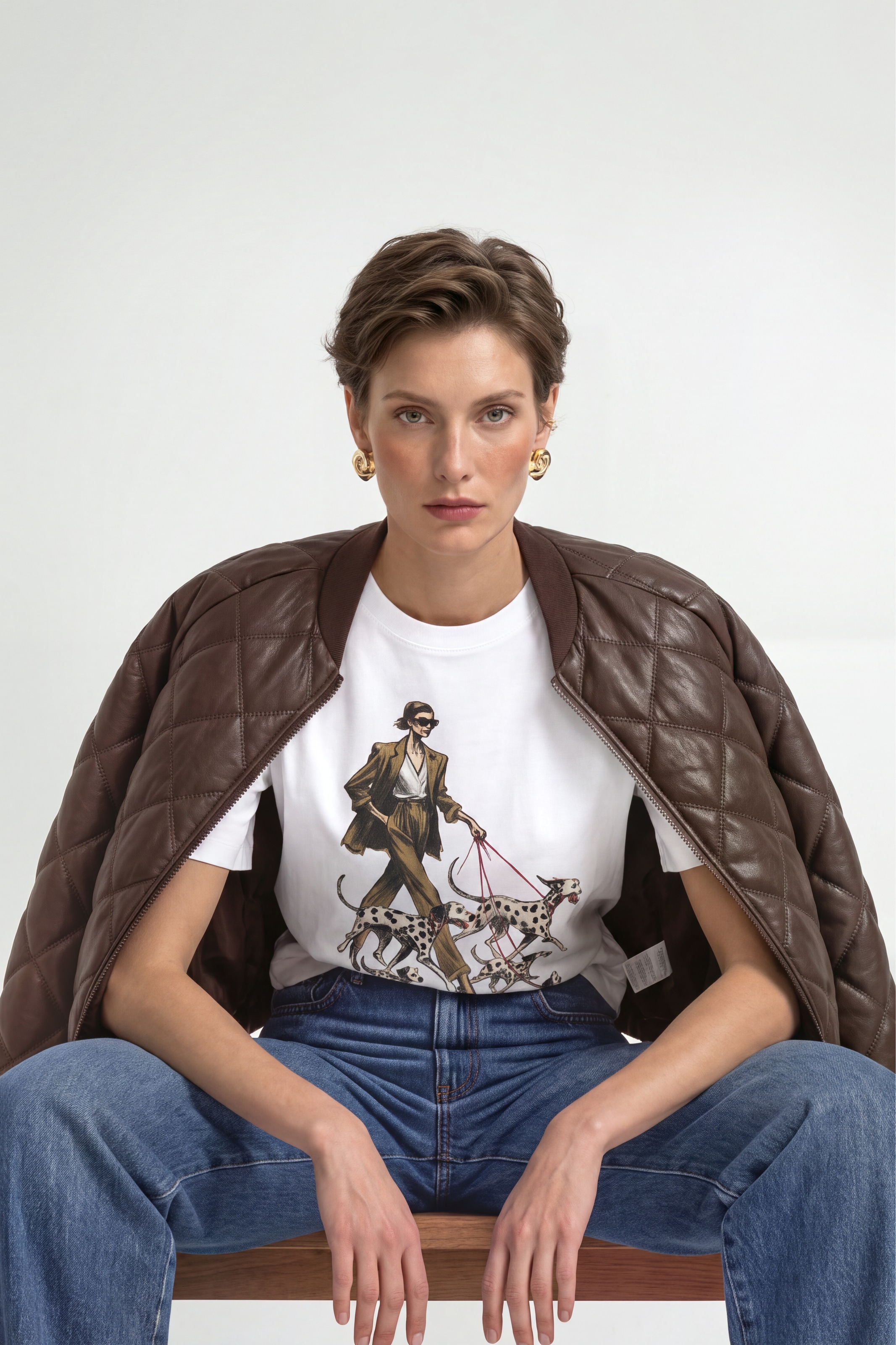 RICHROYAL T-Shirt mit auffälligem Print