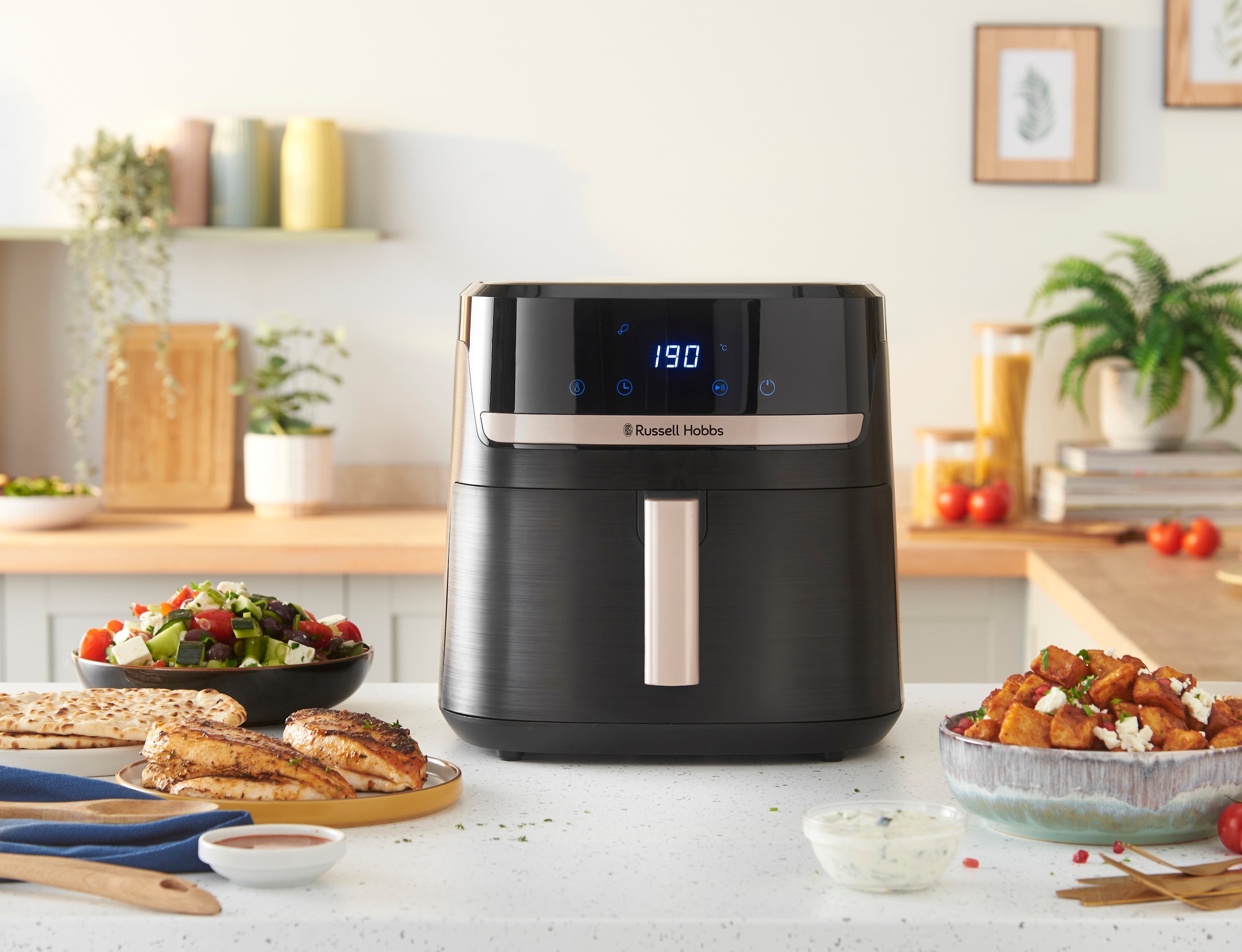 RUSSELL HOBBS Heißluftfritteuse »27630-56 SatisFry, 8,3 L«, 1800 W, Fassungsvermögen 8,3 l, Airfryer–wenig oder kein Öl erforderlich, 9 Programme, 8,3 L