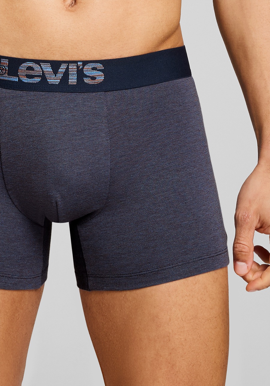 Levi's® Boxershorts »LEVIS MEN OPT ILL BOXER BRIEF ORG CO 2P«, (2er Pack), mit breitem Logobund