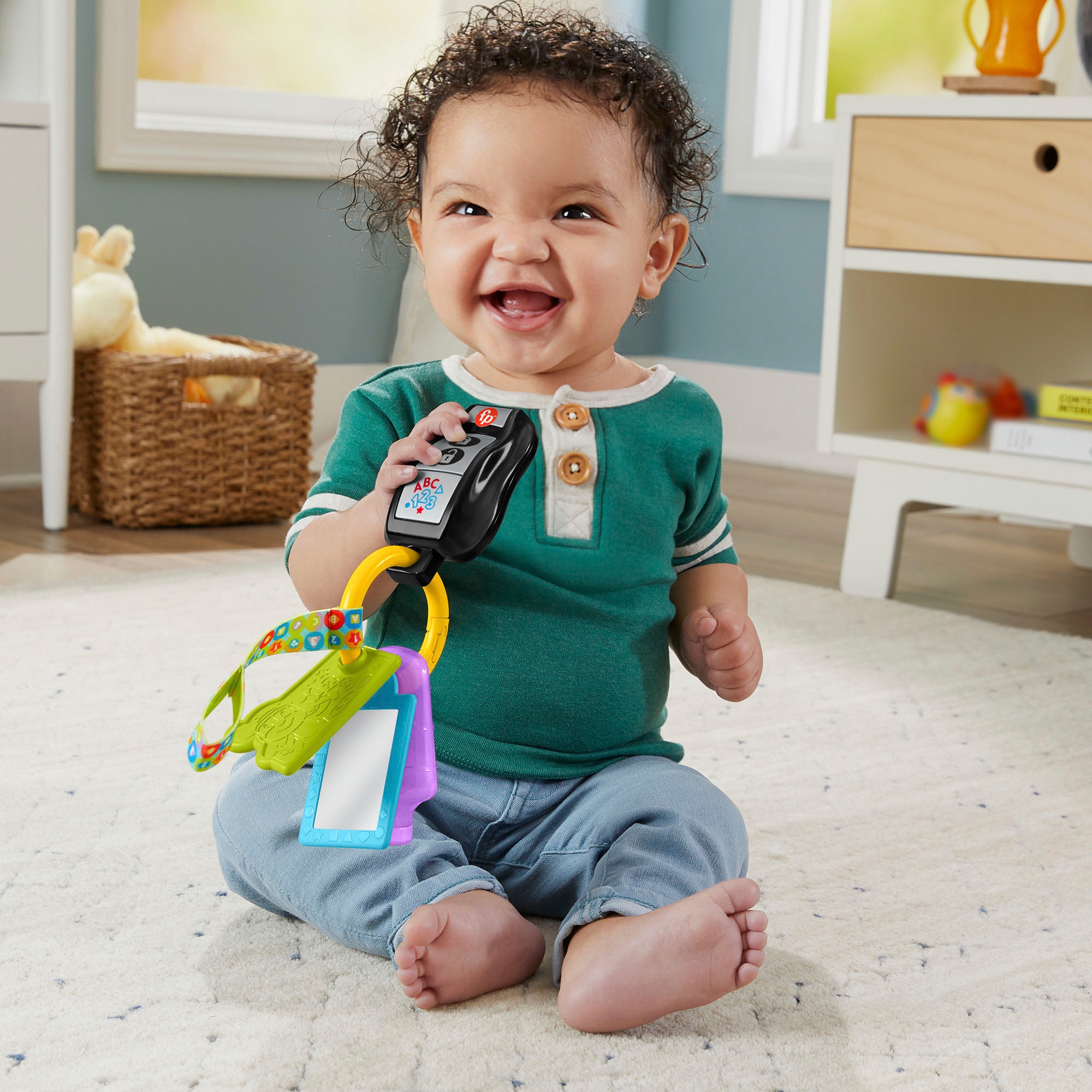 Fisher-Price® Lernspielzeug »Lernspaß Schlüsselbund, bunt«, mit Musik