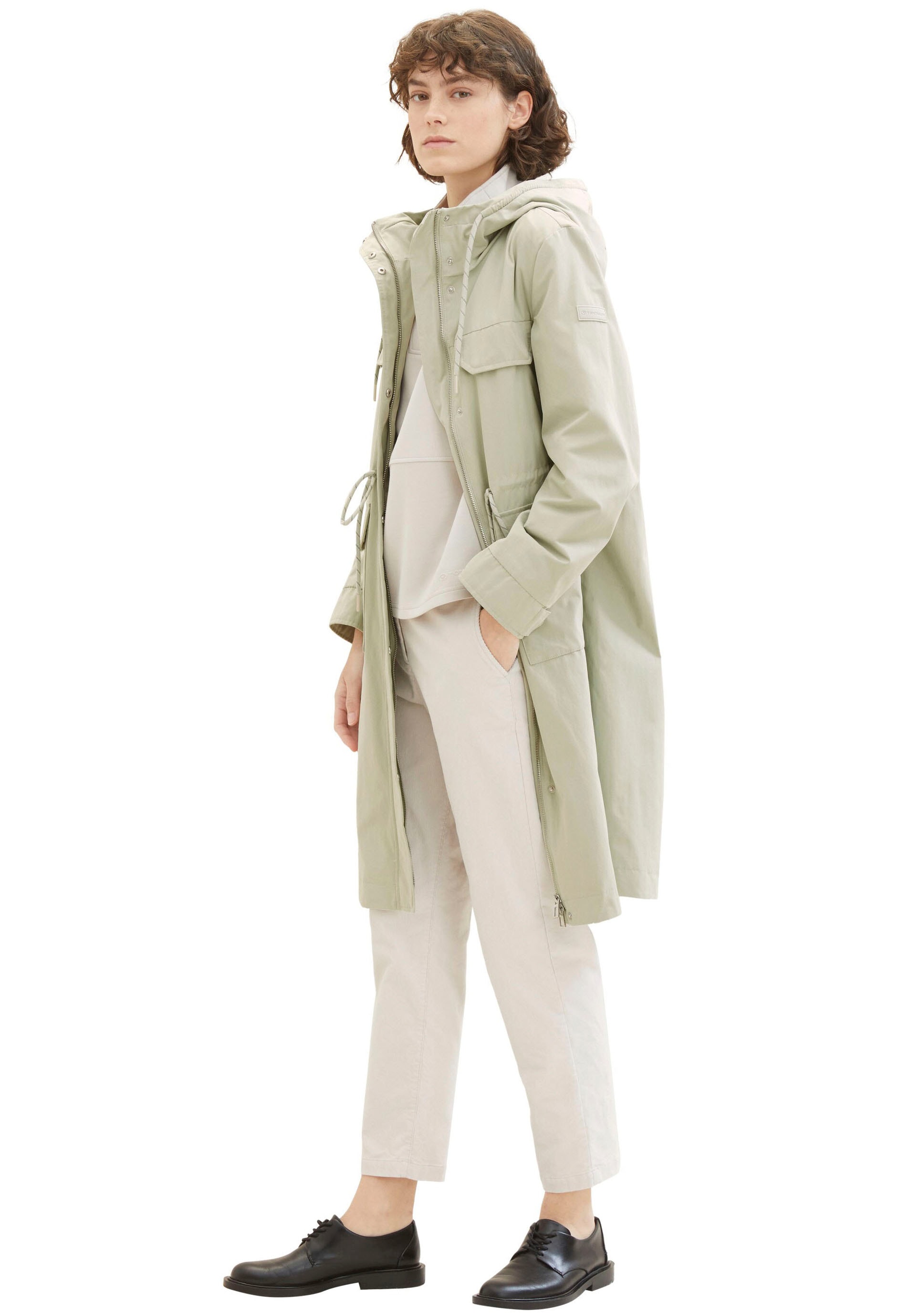 TOM TAILOR Parka, mit Kapuze, mit Brusttaschen