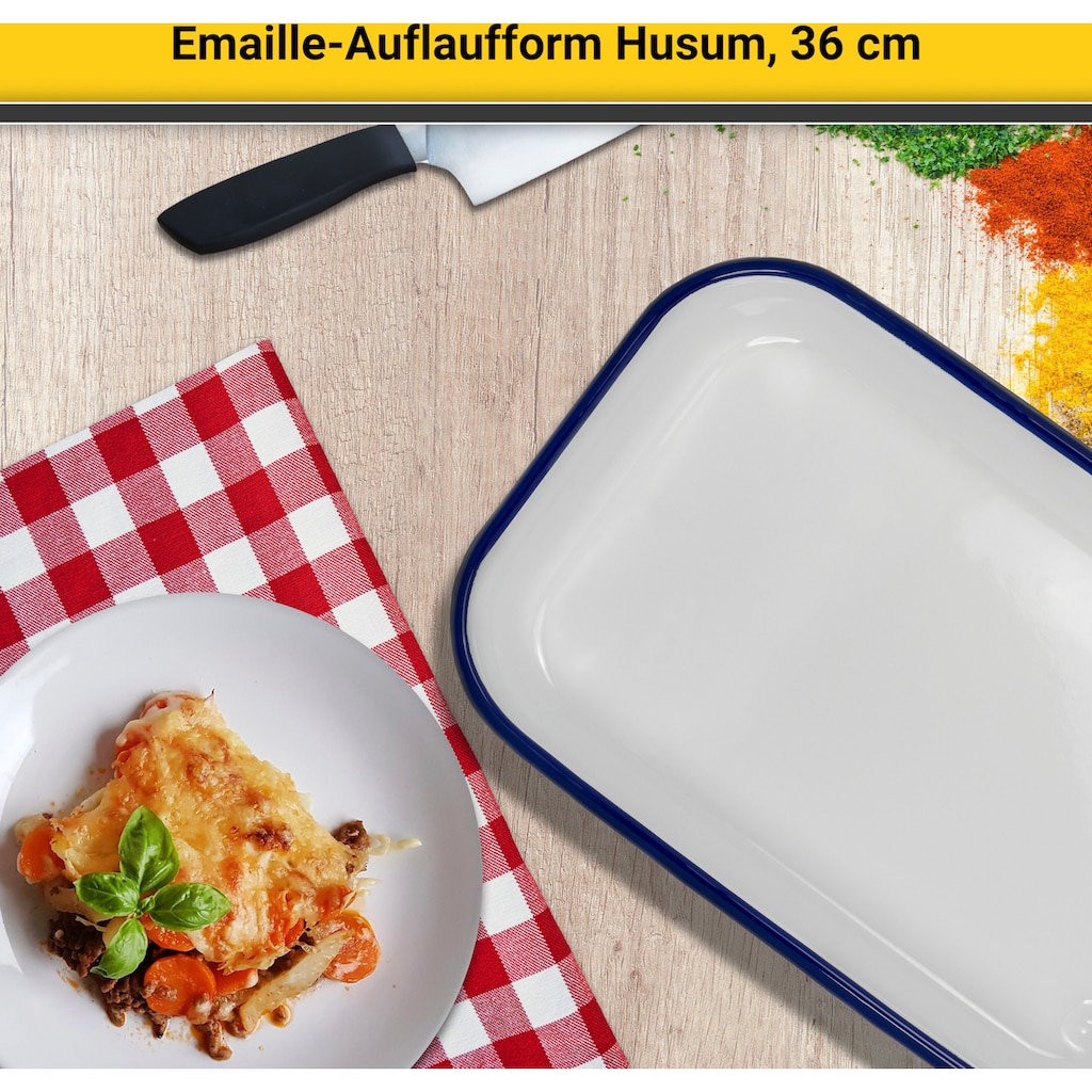 Krüger Auflaufform »Husum«, Emaille