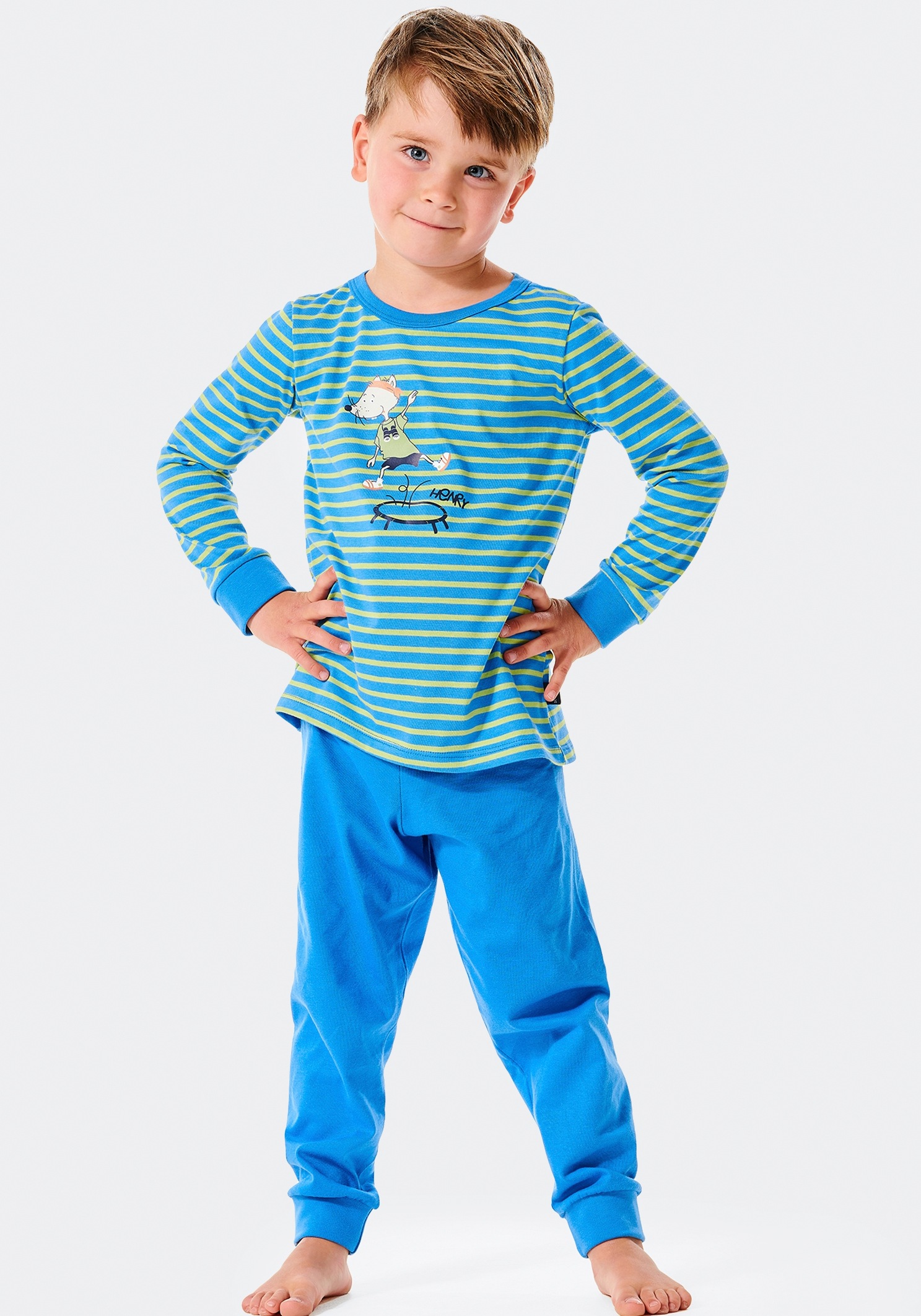 Schlafanzug »Kinder Jungen Pyjama langarm Nachtwäsche« OTTO Jungen Kleidung Nachtwäsche Schlafanzüge 
