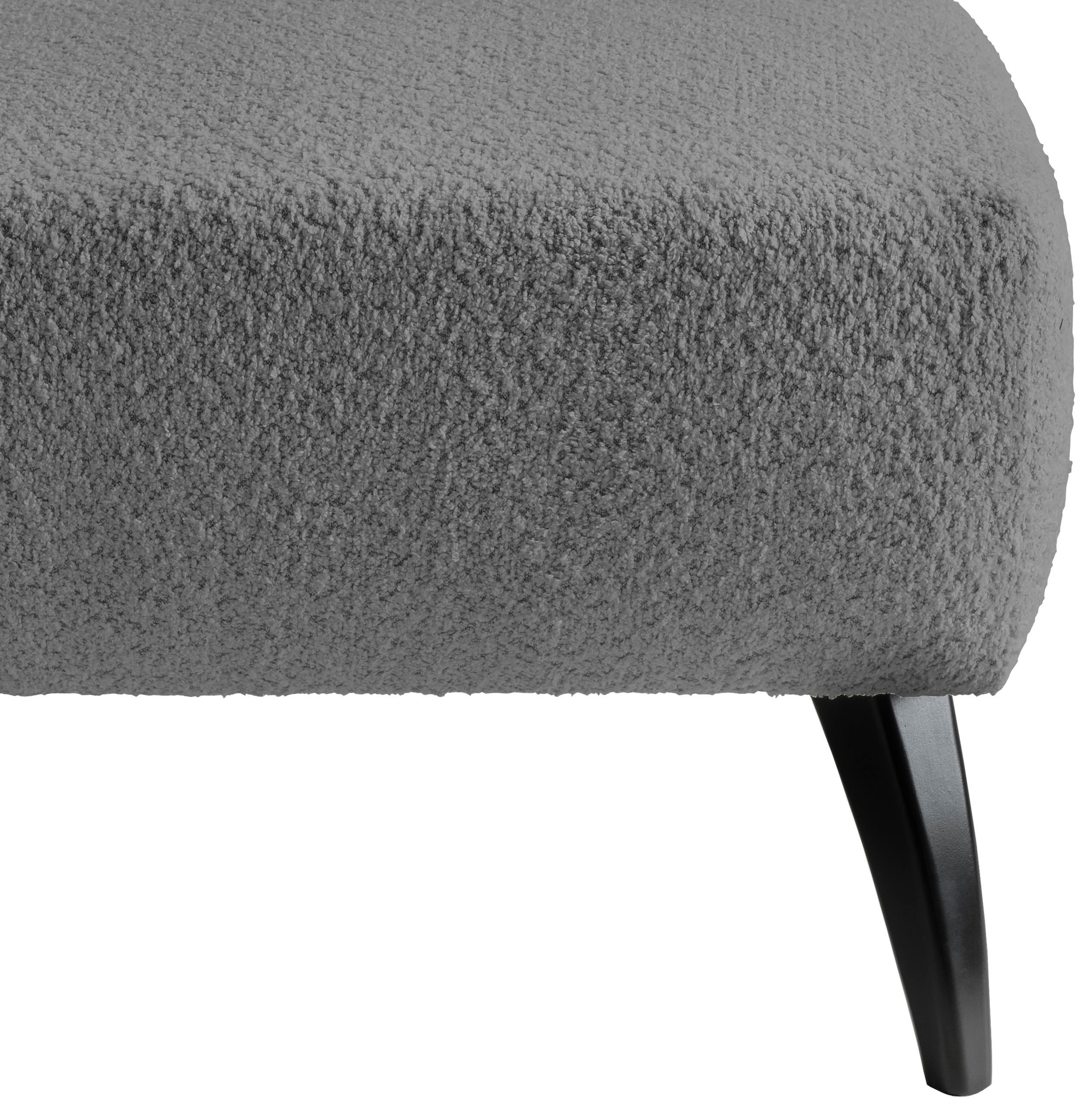 INOSIGN Polsterhocker »Colori«, Holzfußfarbe wählbar, verschiedene Stoffe, hochwertige Stoffqualität