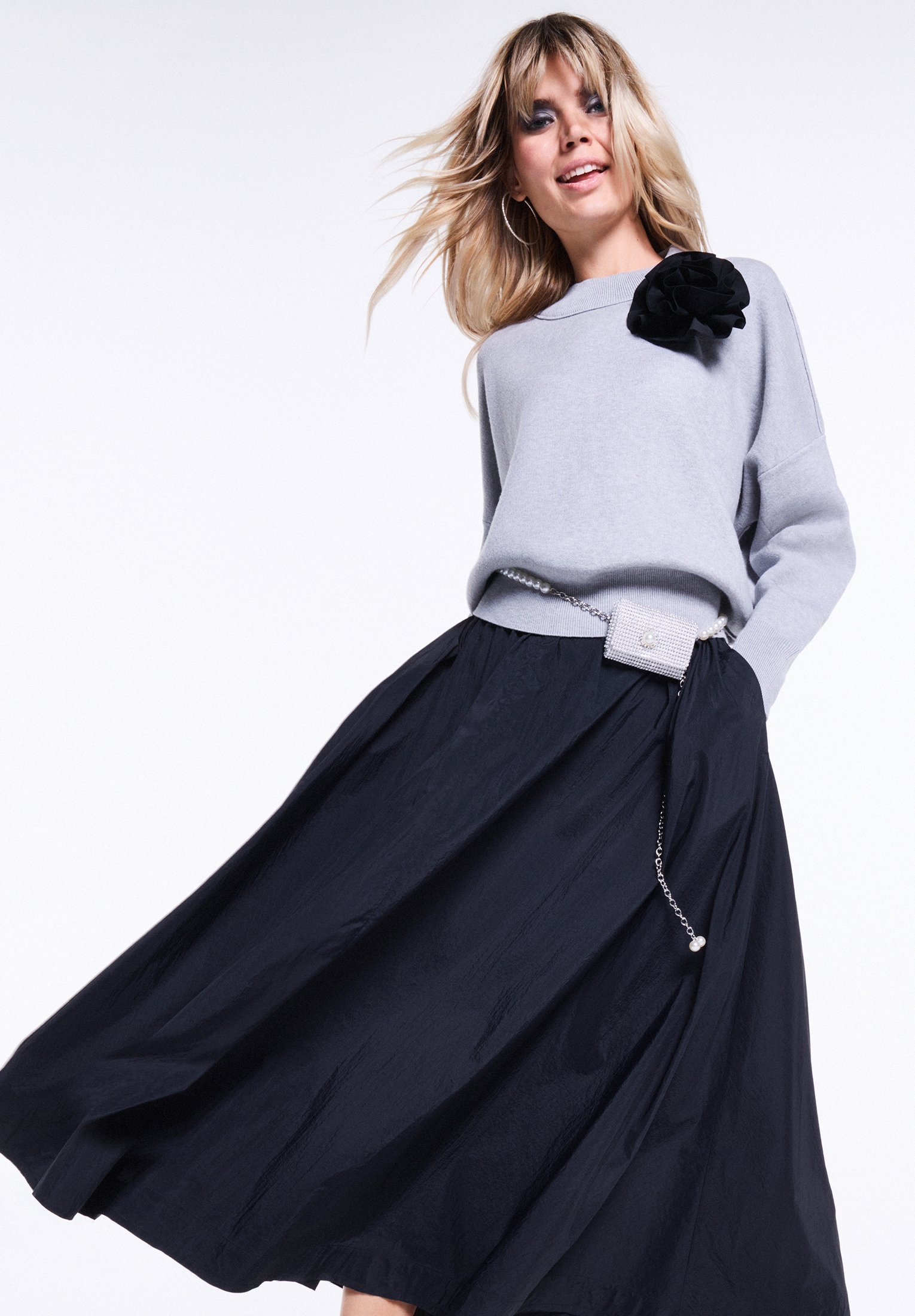 Cartoon Strickpullover »Strickpullover mit Rundhalsausschnitt«
