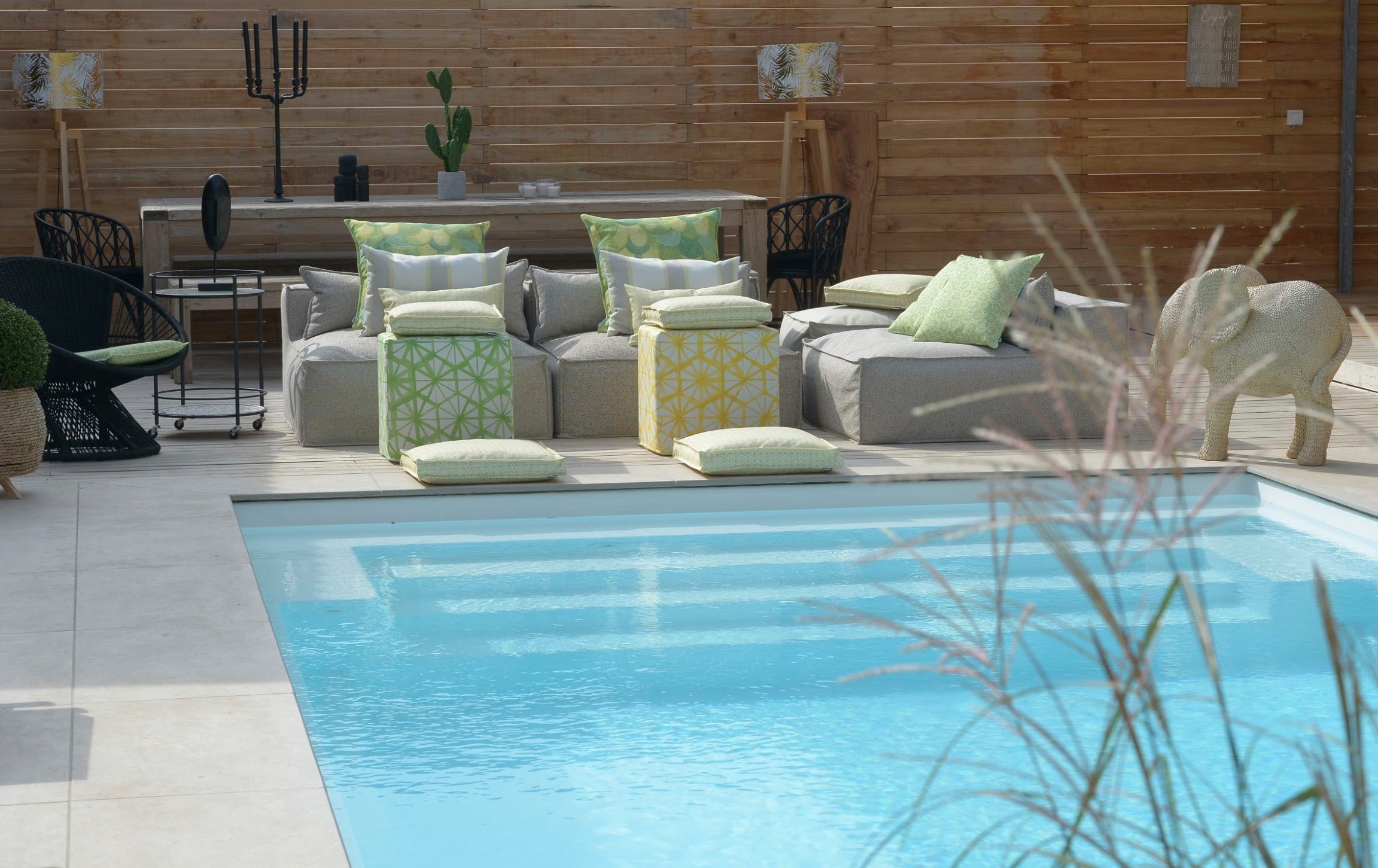 H.O.C.K. Dekokissen »Yuno« mit Blumenmuster, Kissenhülle mit Füllung, 1 Stück