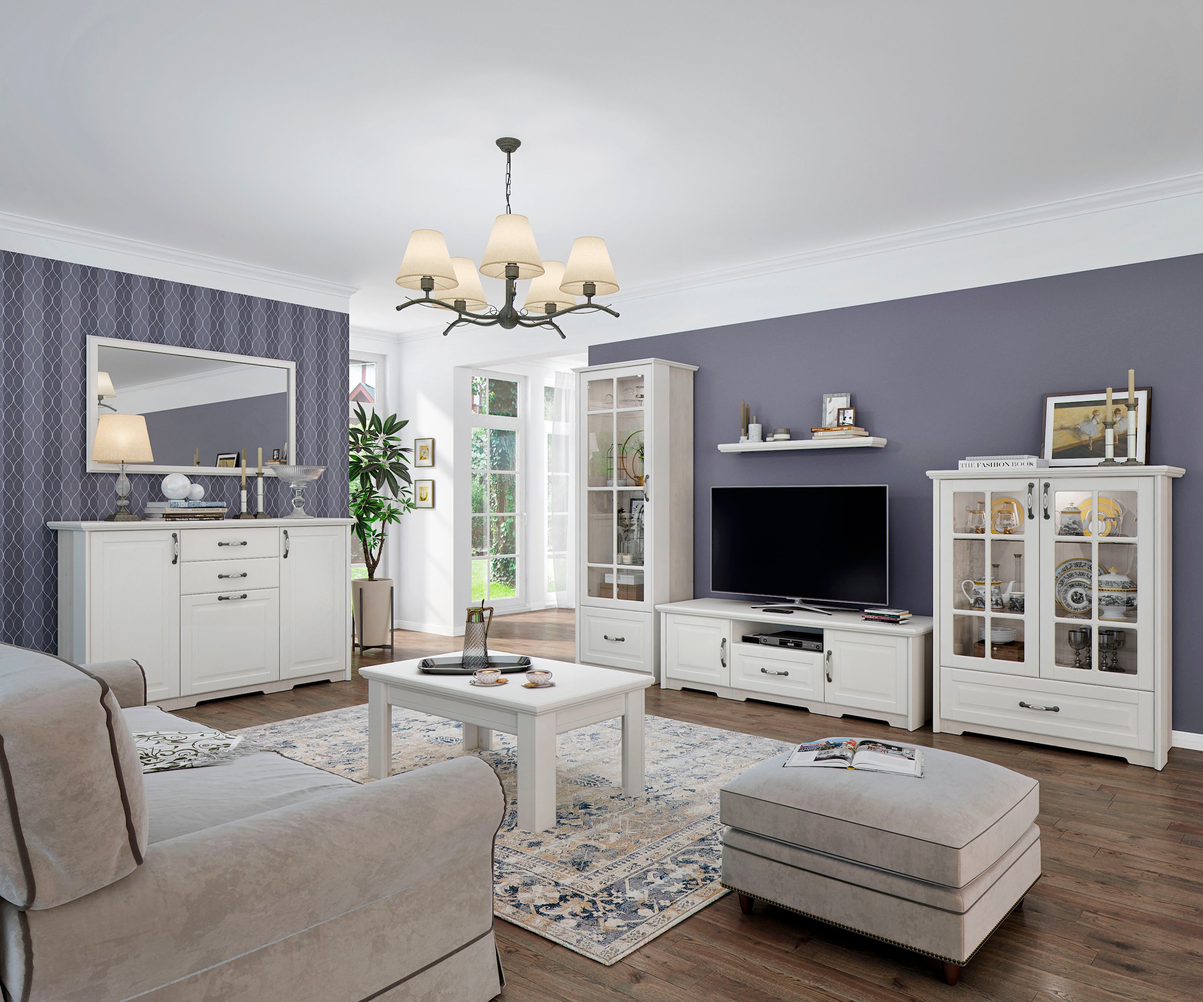 Home affaire Kommode »Evergreen« hochwertig UV lackiert, mit Soft-Close-Funktion,  102 x 158,7 x 48,7cm