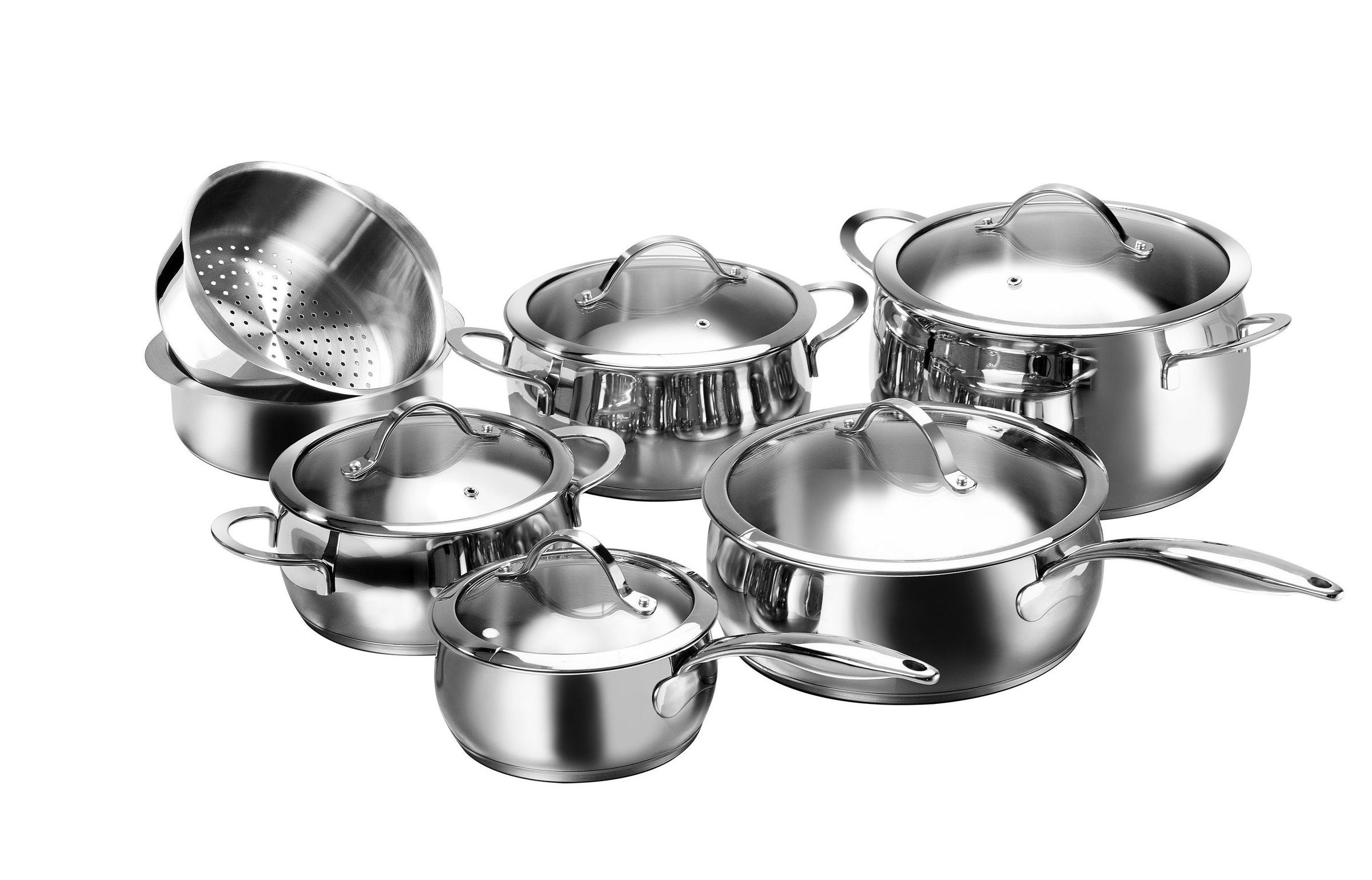Karcher Topf-Set »Lara«, Edelstahl 18/8, (Set, 7 tlg.), aus Edelstahl, Induktion