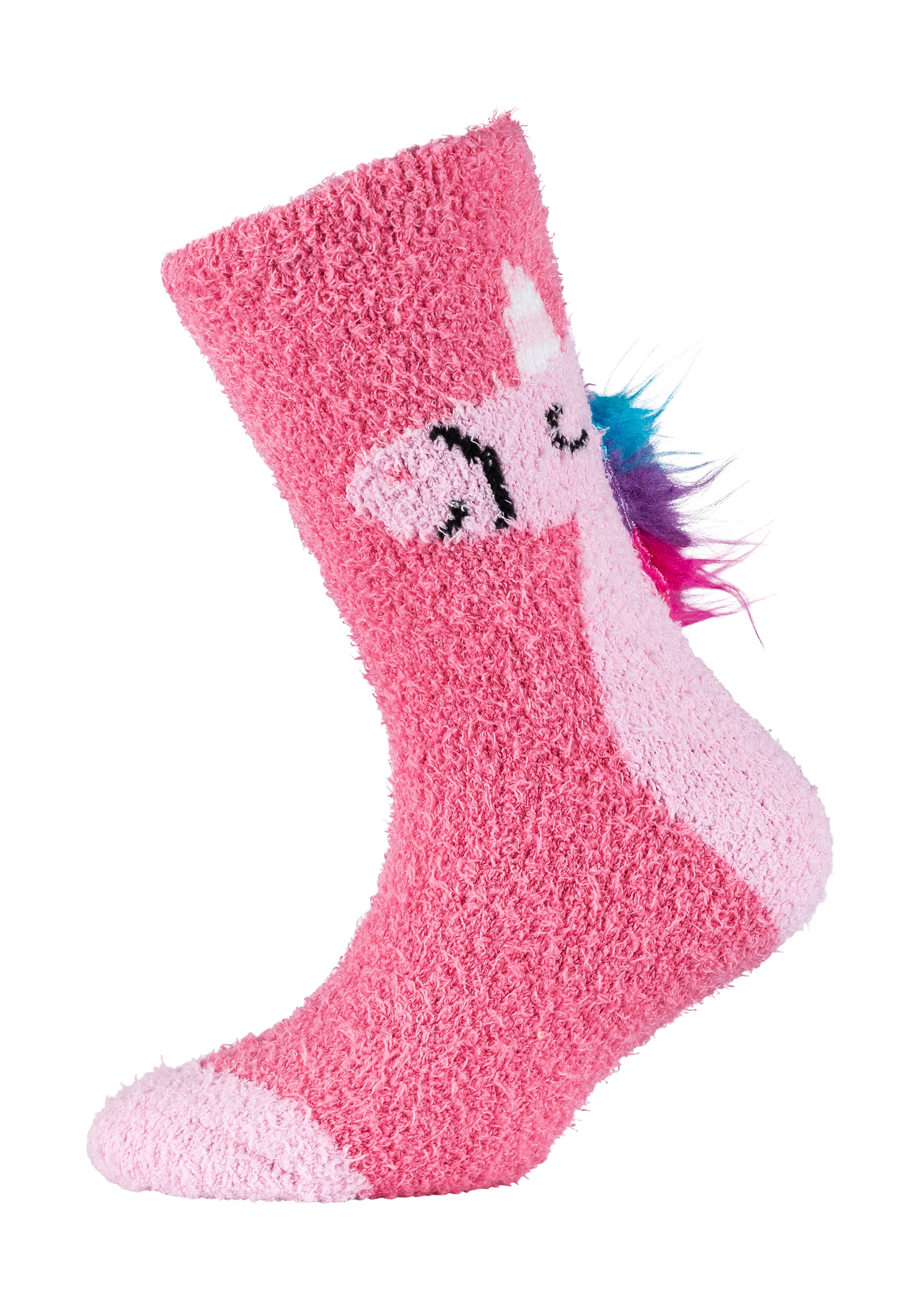 Camano Socken »COSY FANCY APPLICATION SOCKS« 4 Paar tlg. mit elastischem Bund