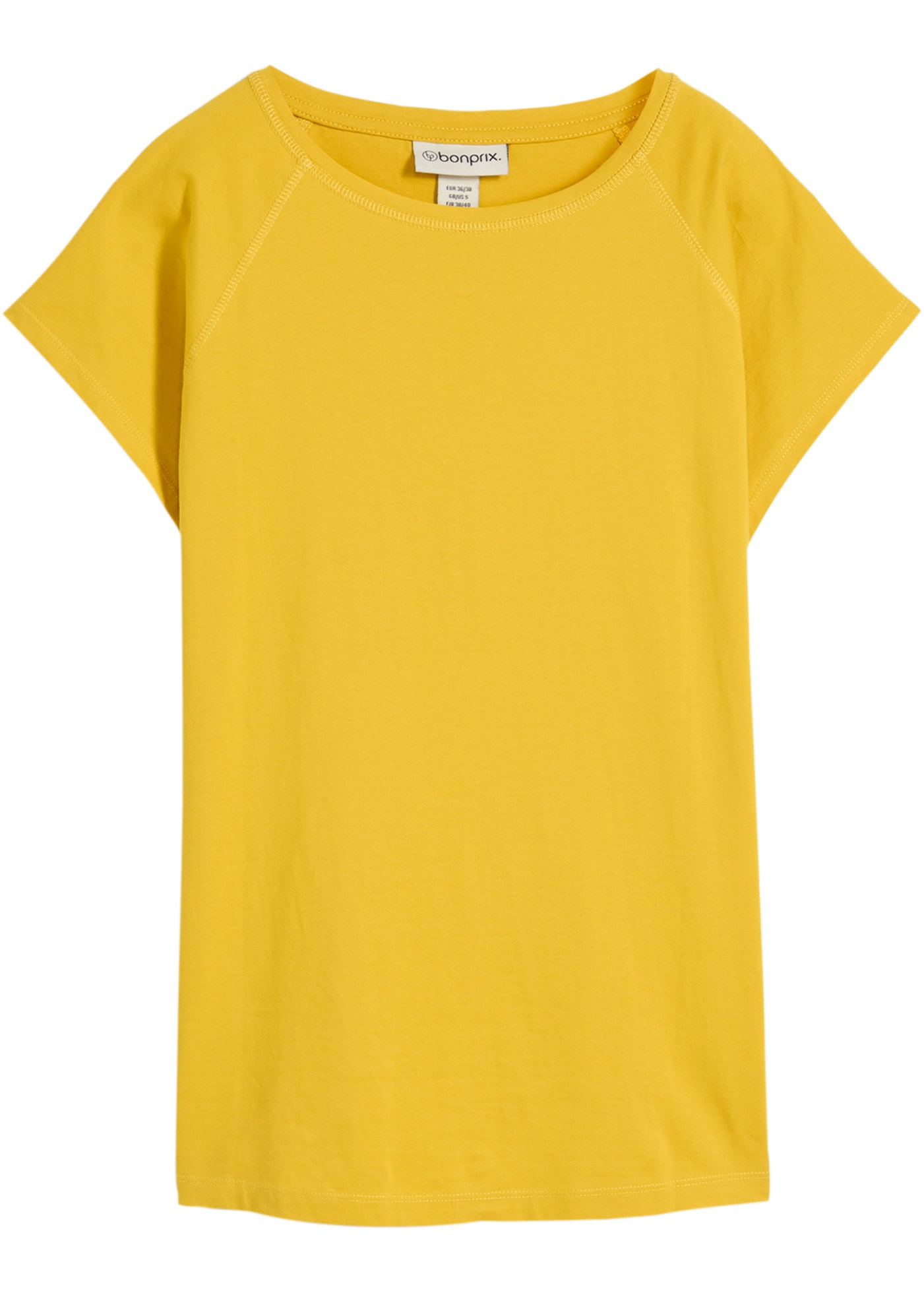 bonprix T-Shirt bequeme Passform, Raglan-Kurzarm, aus Baumwolle