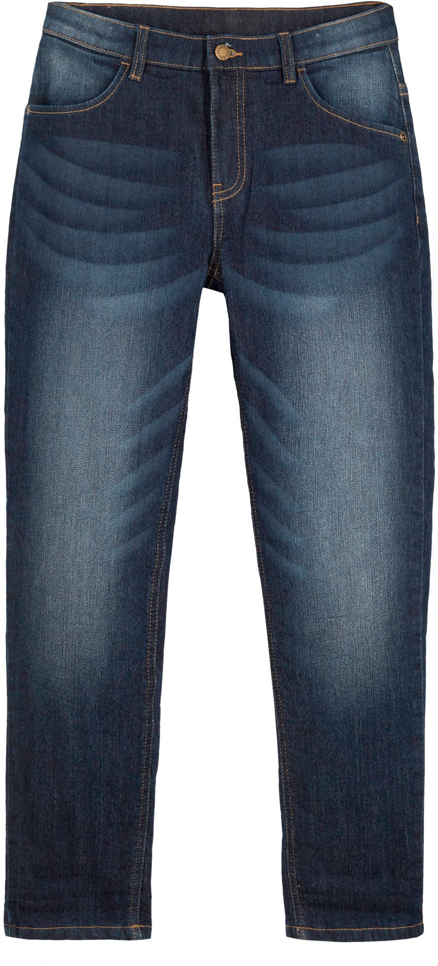 bonprix Slim-fit-Jeans mit Fleecefutter, verstellbarer Bund