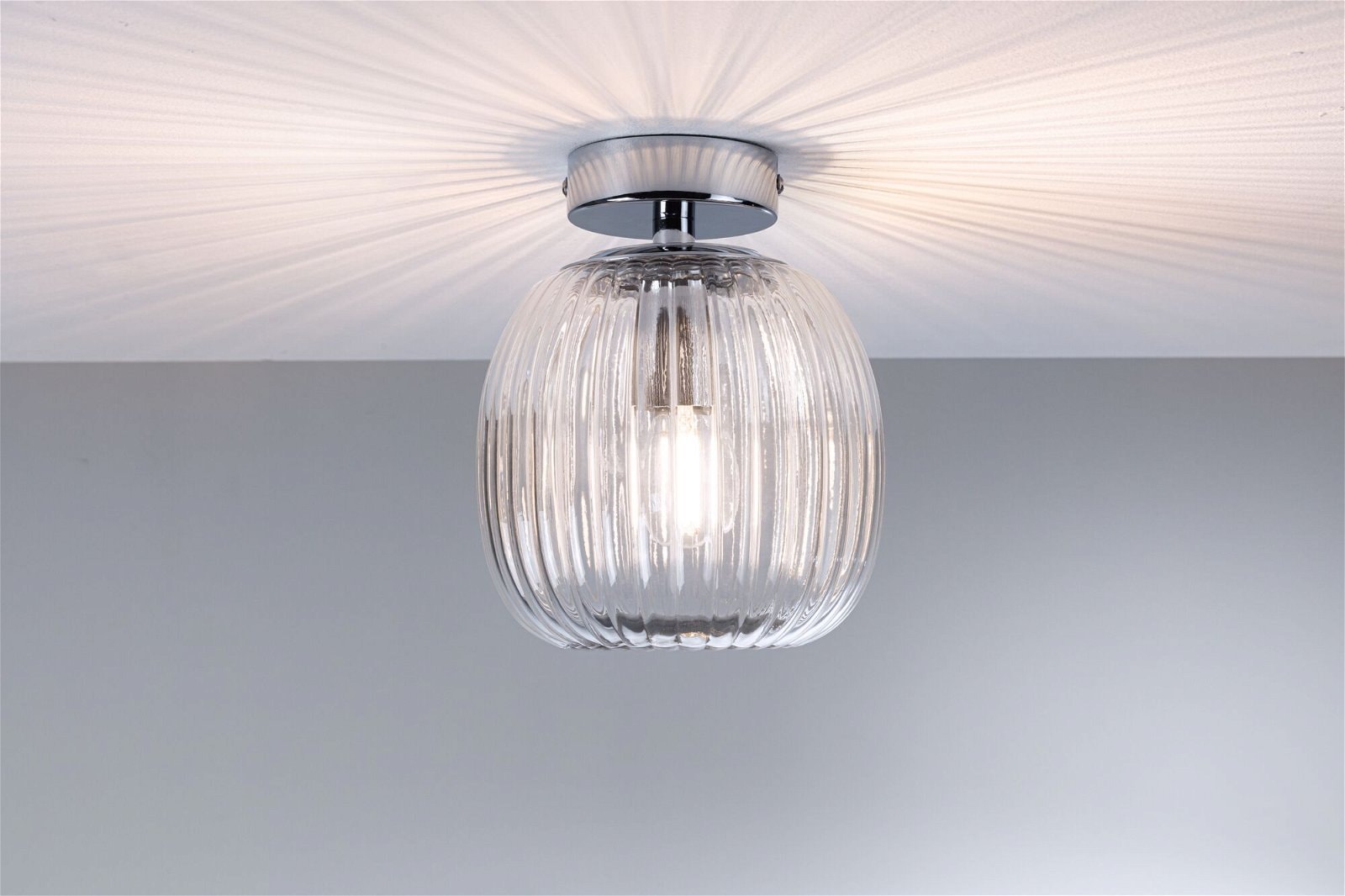 Paulmann Deckenleuchte »Ruya IP44 E14 230V max. 20W Glas, Chrom«, 1 flammig, Leuchtmittel E14 | ohne Leuchtmittel
