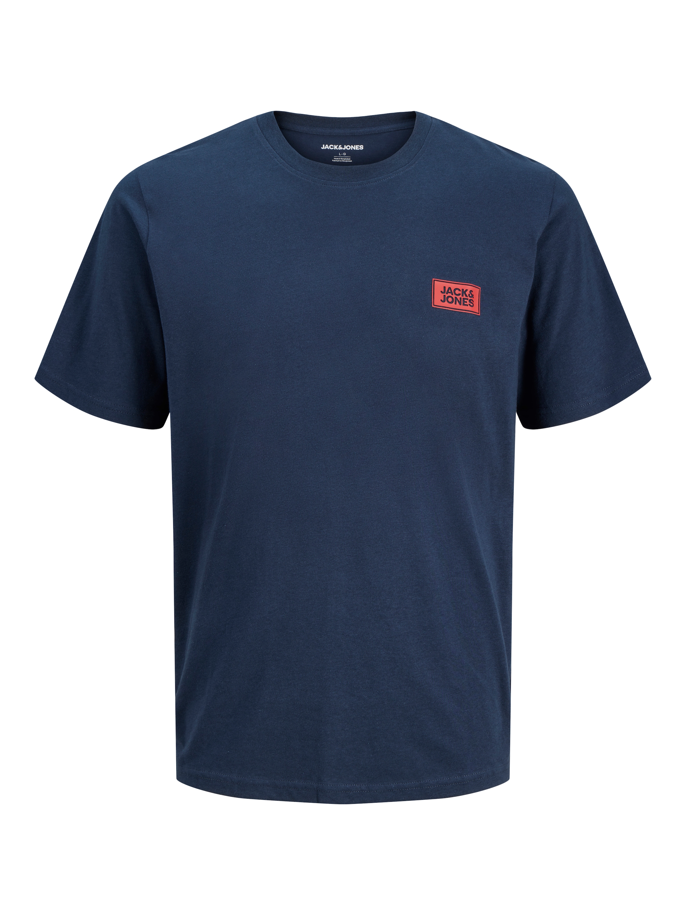 Jack & Jones PlusSize Rundhalsshirt »JJRUSH TEE SS CREW NECK SN PLS« Baumwolle, regular fit