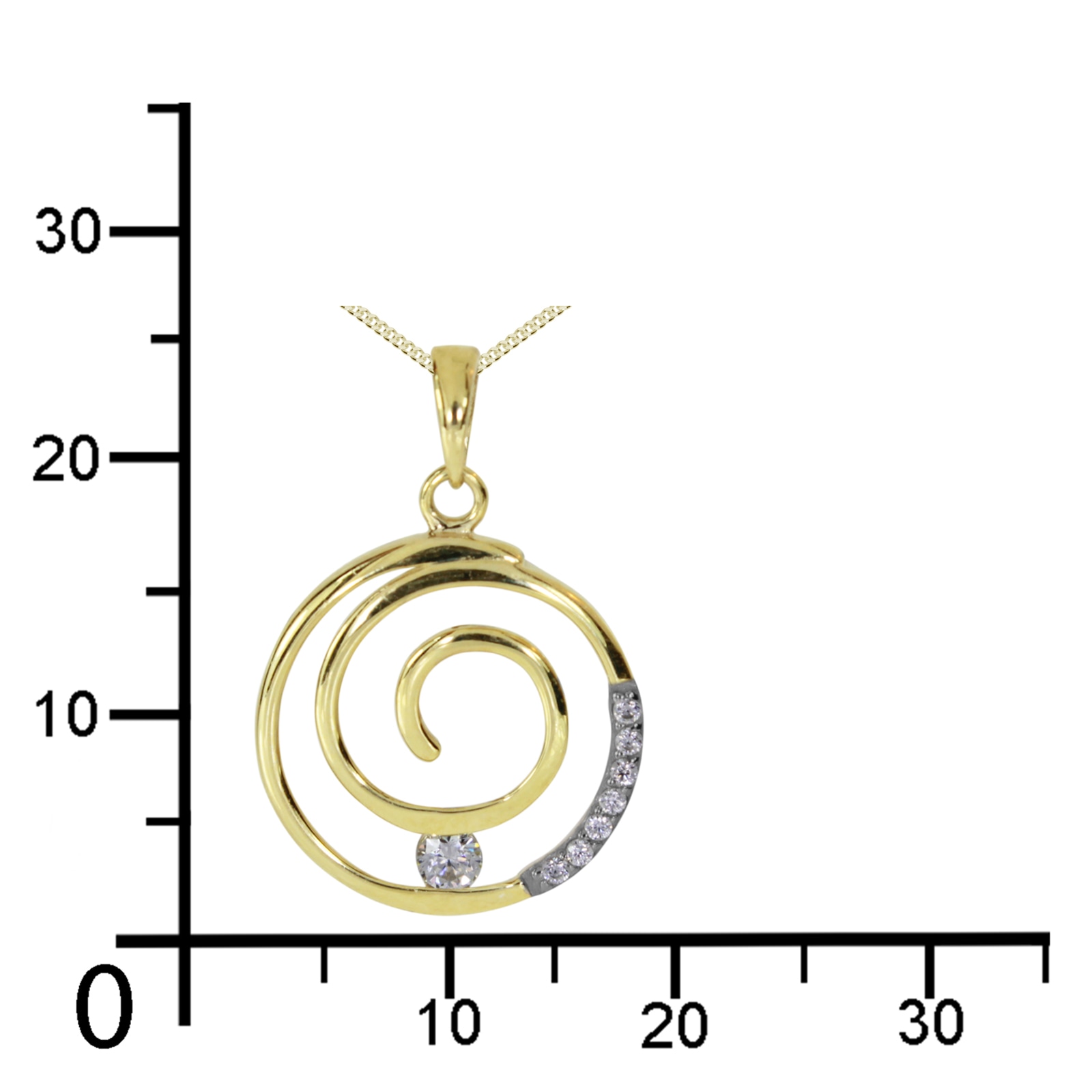 OSTSEE-SCHMUCK Kette mit Anhänger »Ostsee-Schmuck Kette mit Anhänger Spirale«