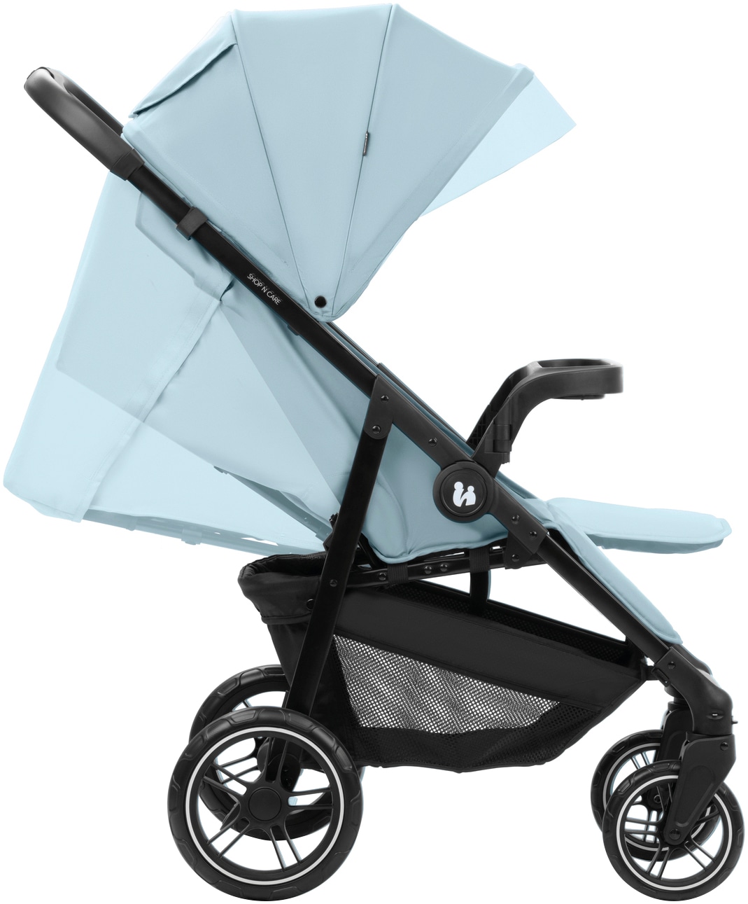 Hauck Kinder-Buggy »Shop N Care, Dusty Blue«, 22 kg, bis 22 kg belastbar; kompatibel mit Babyschale