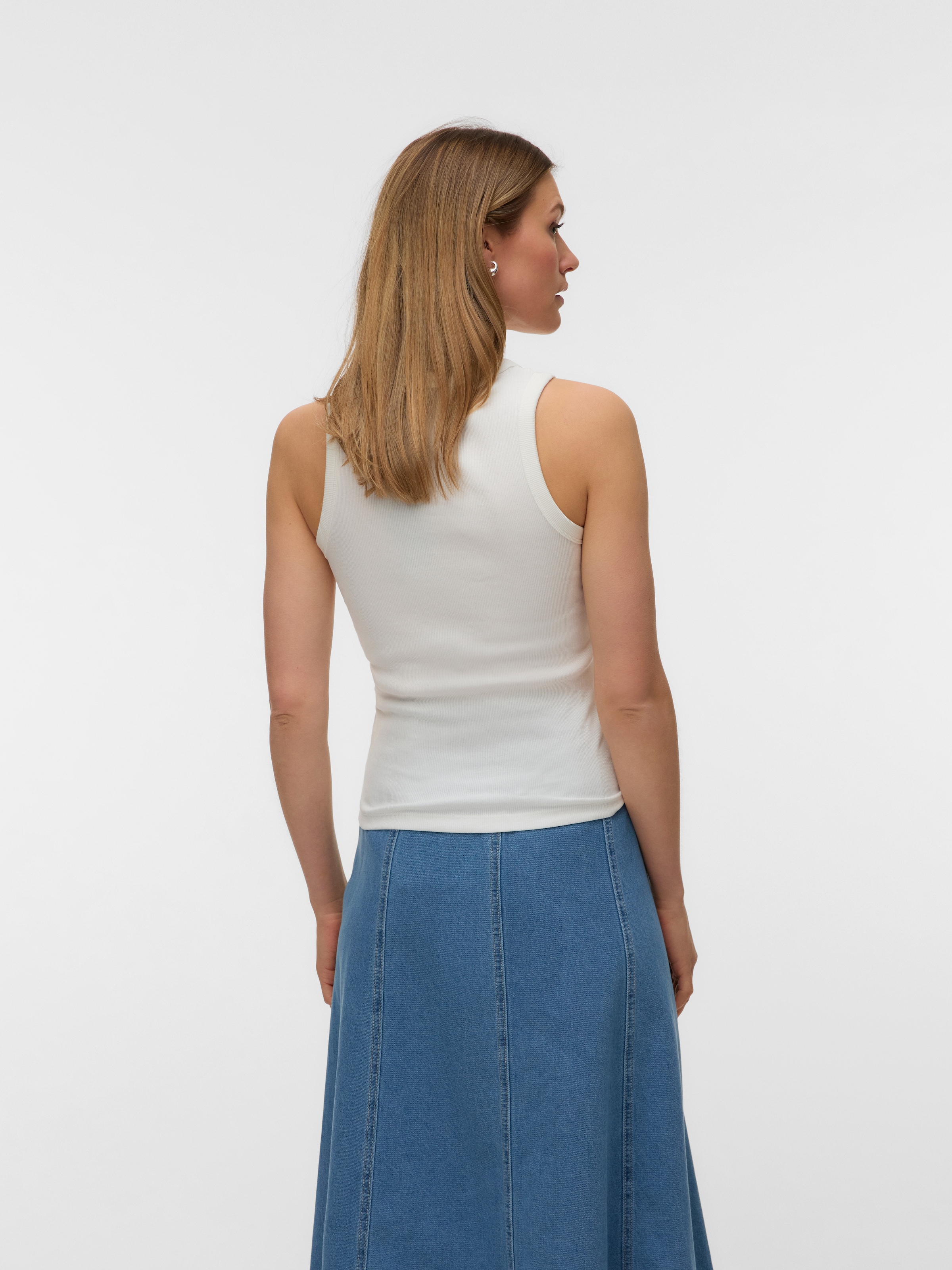 Vero Moda Tanktop »VMNAJA TANK TOP BOX JRS« Baumwollmischung