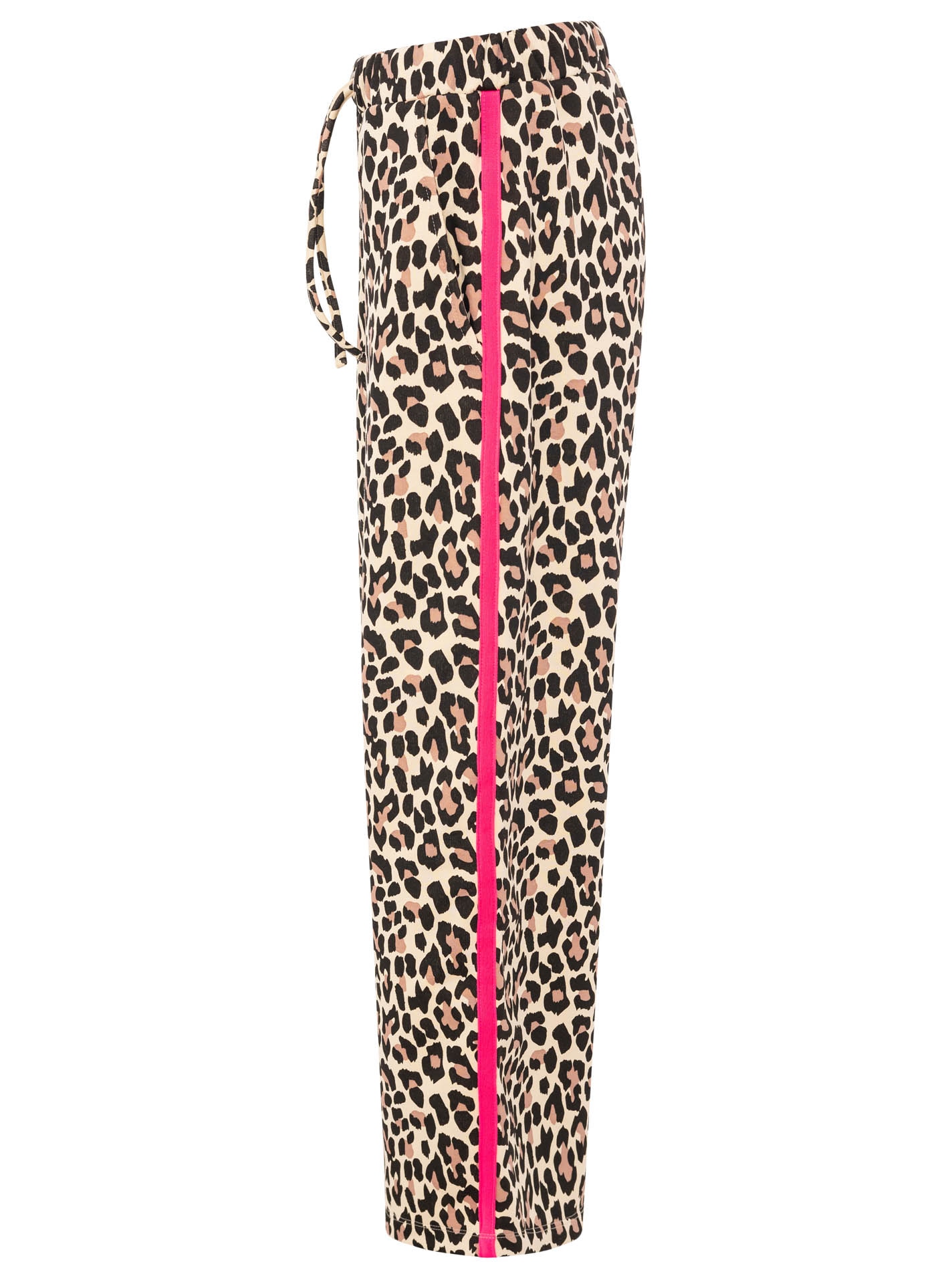 Zwillingsherz Sweathose »"Leo"«  Leo Muster, pinker Streifen an der Seite, Eingriffstaschen