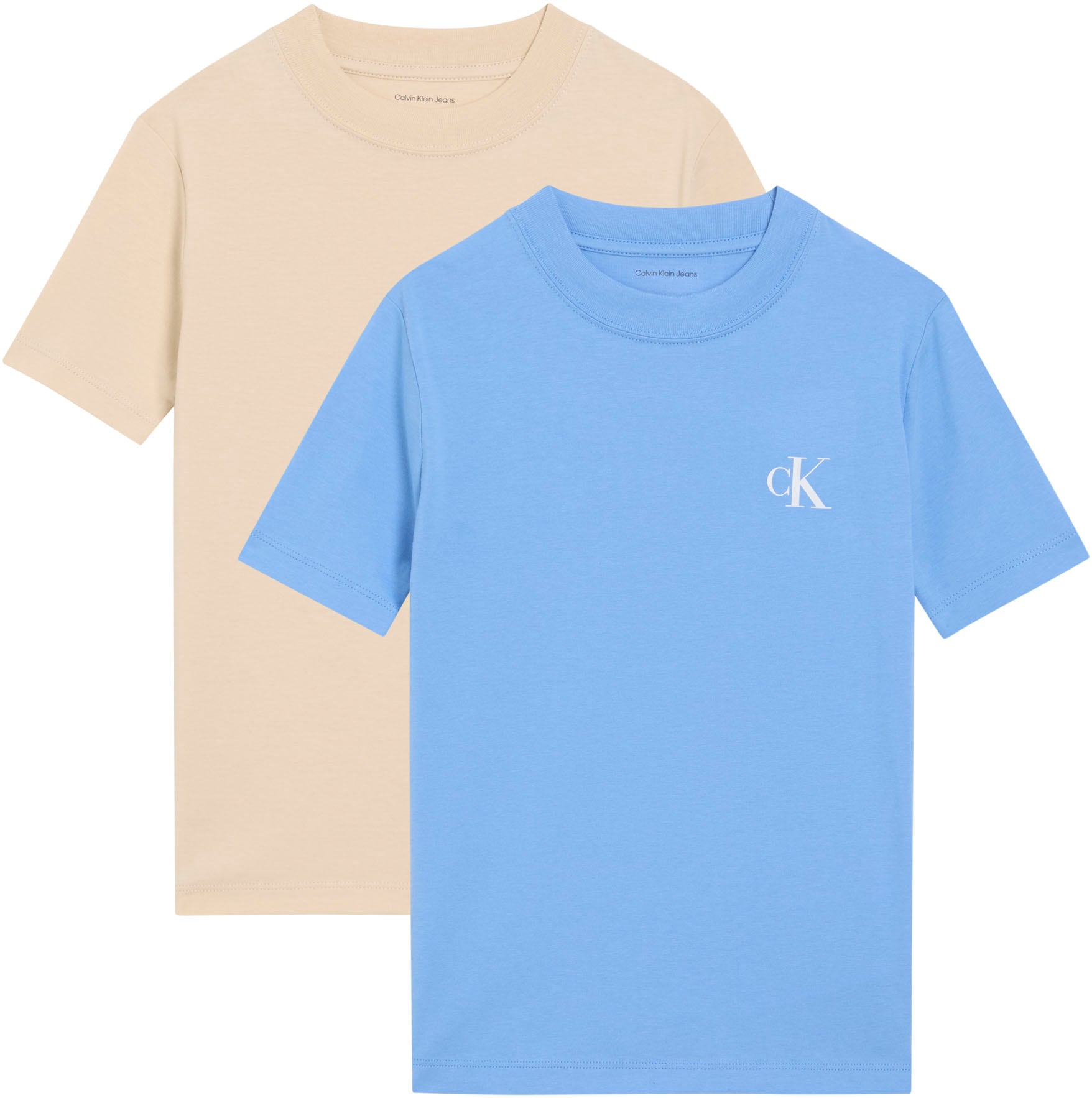 Calvin Klein Jeans T-Shirt »2-PACK MONOGRAM TOP« 2 Regular fit für Kinder, 2er-Set