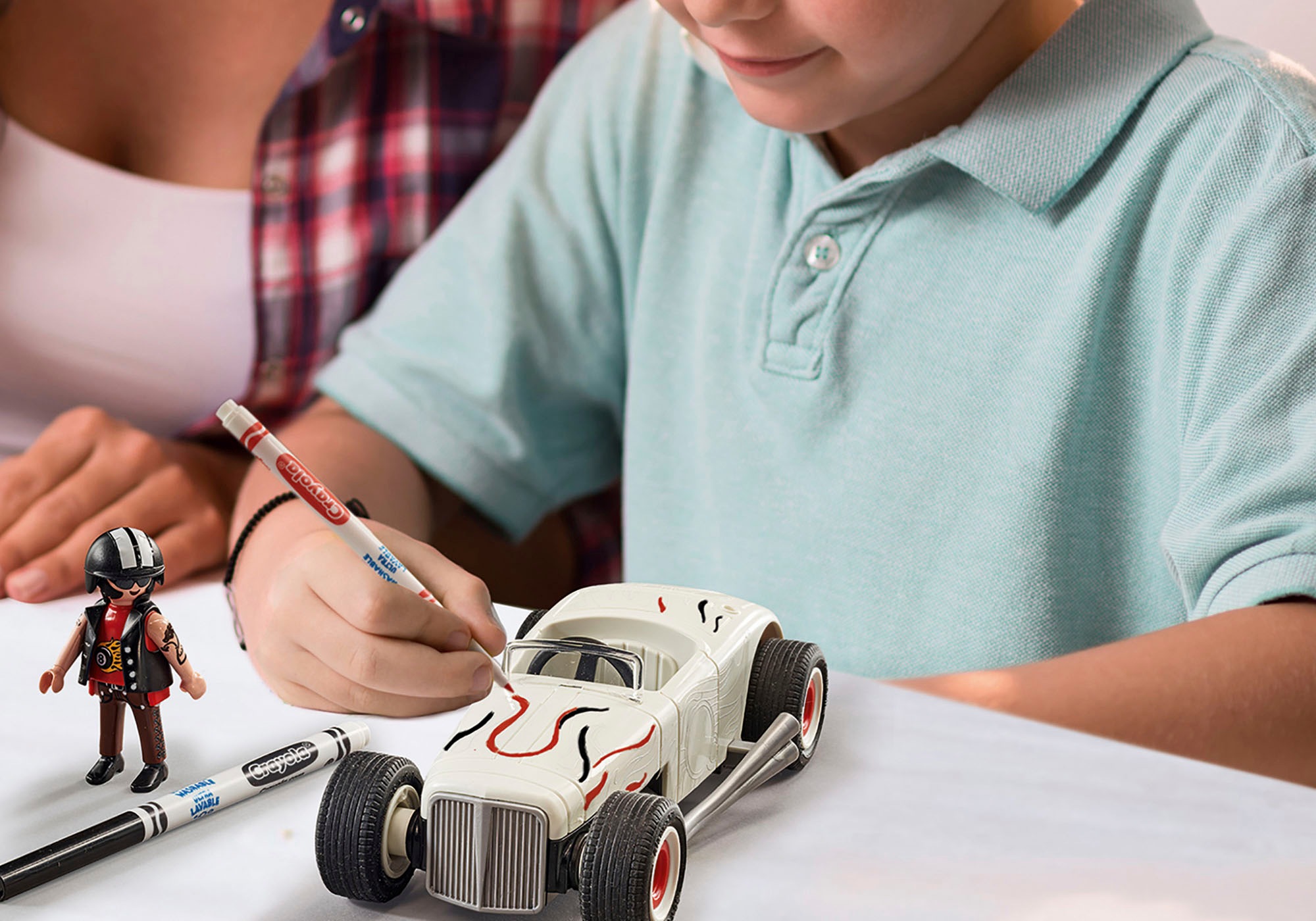 Playmobil® Konstruktions-Spielset »Rennauto (71376), Color« zum individuellem Gestalten