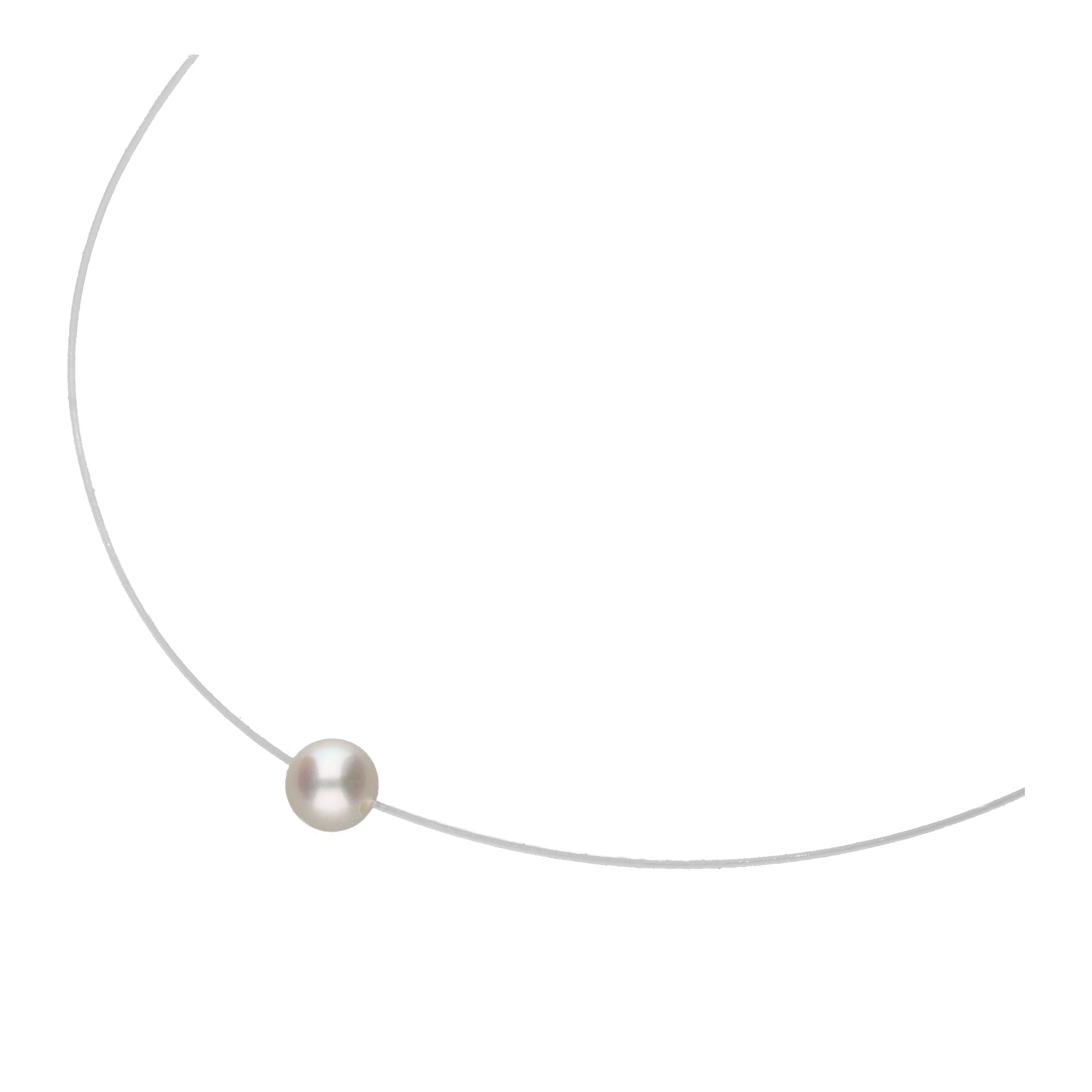 Smart Jewel Collier »Collier schwebende Perle, Silber 925«