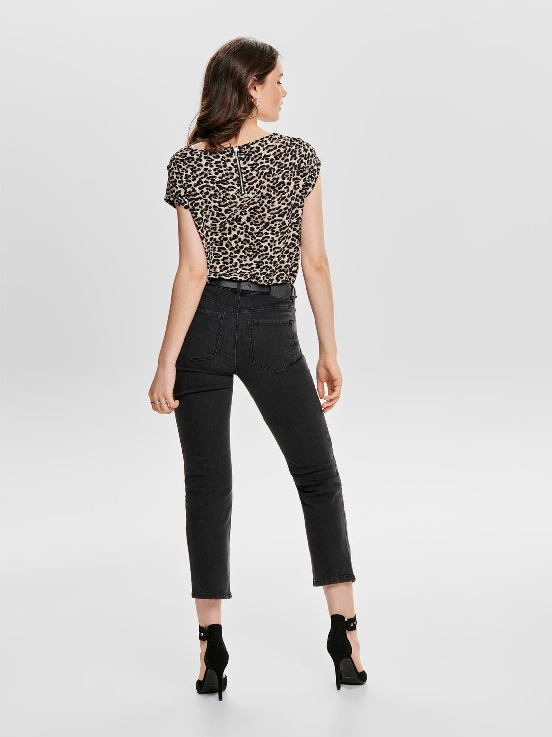 ONLY Shirtbluse »ONLVIC S/S AOP TOP NOOS PTM«, mit Allover Druck