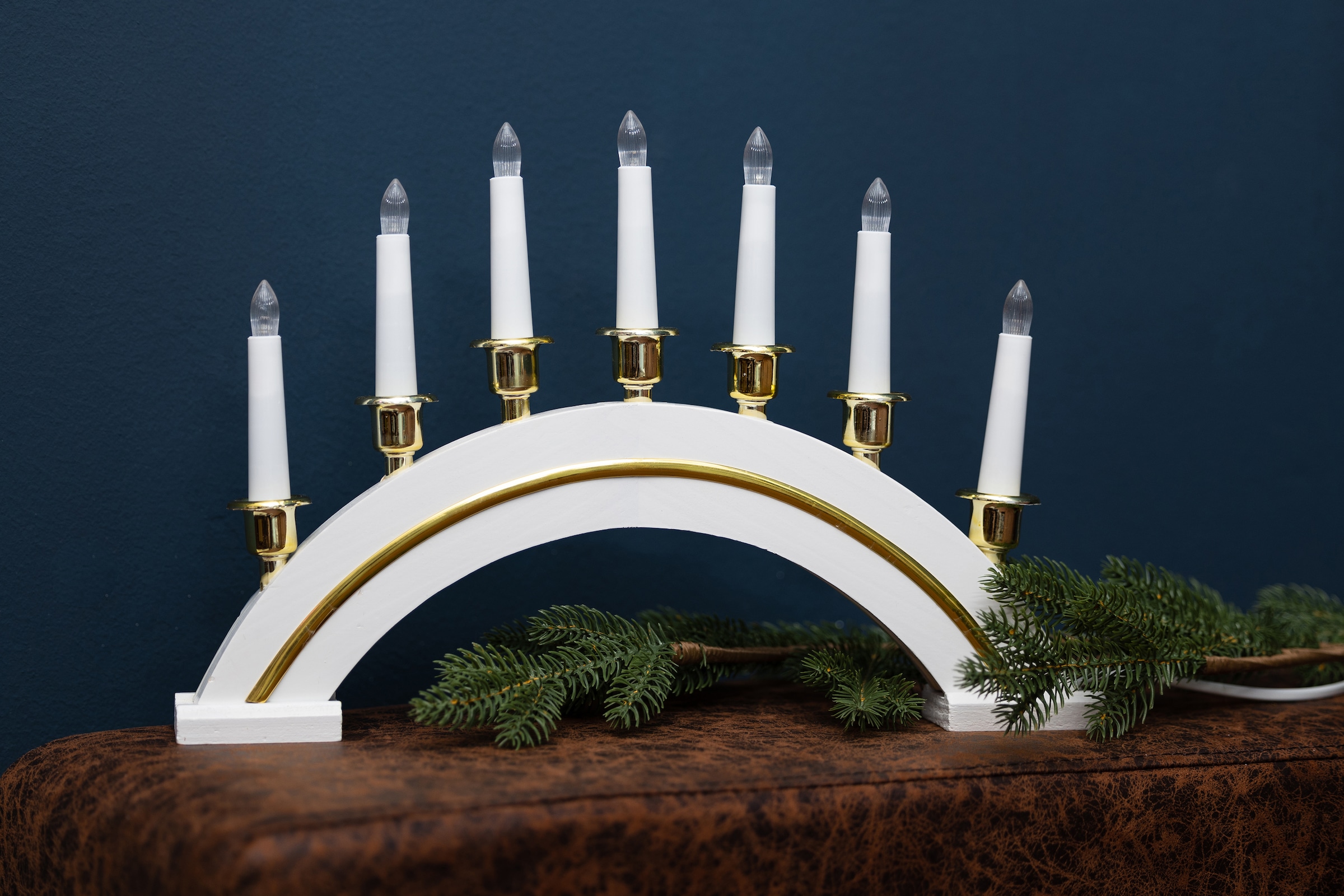 Myflair Möbel & Accessoires LED Dekoobjekt, Kerzenbrücke mit 7 LED Kerzen,  Höhe ca. 27 cm, Weihnachtsdeko bestellen bei OTTO