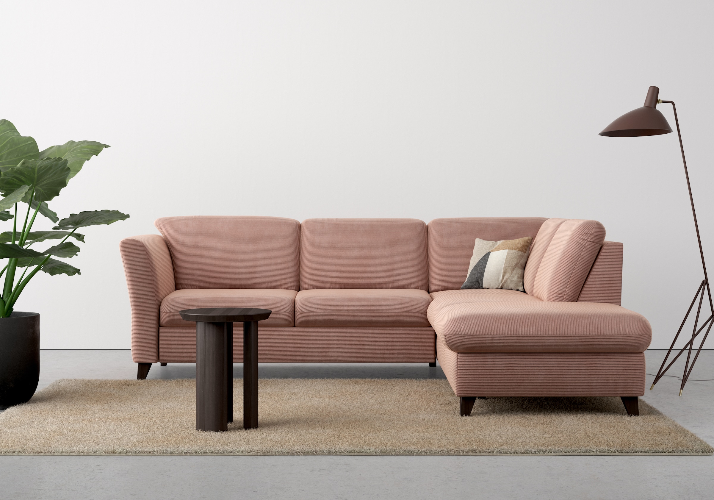 Home affaire Ecksofa »Trelleborg L-Form«, wahlweise mit Bettfunktion und Bettkasten, inkl. Federkern-Polsterung