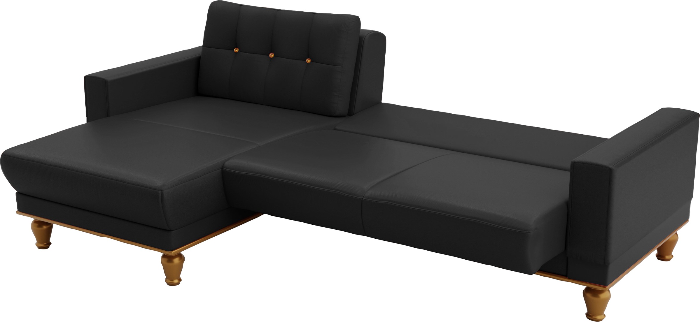 sit&more Ecksofa »Orient 5 L-Form«, mit Strass-Stein, wahlweise mit Bettfunktion und Bettkasten