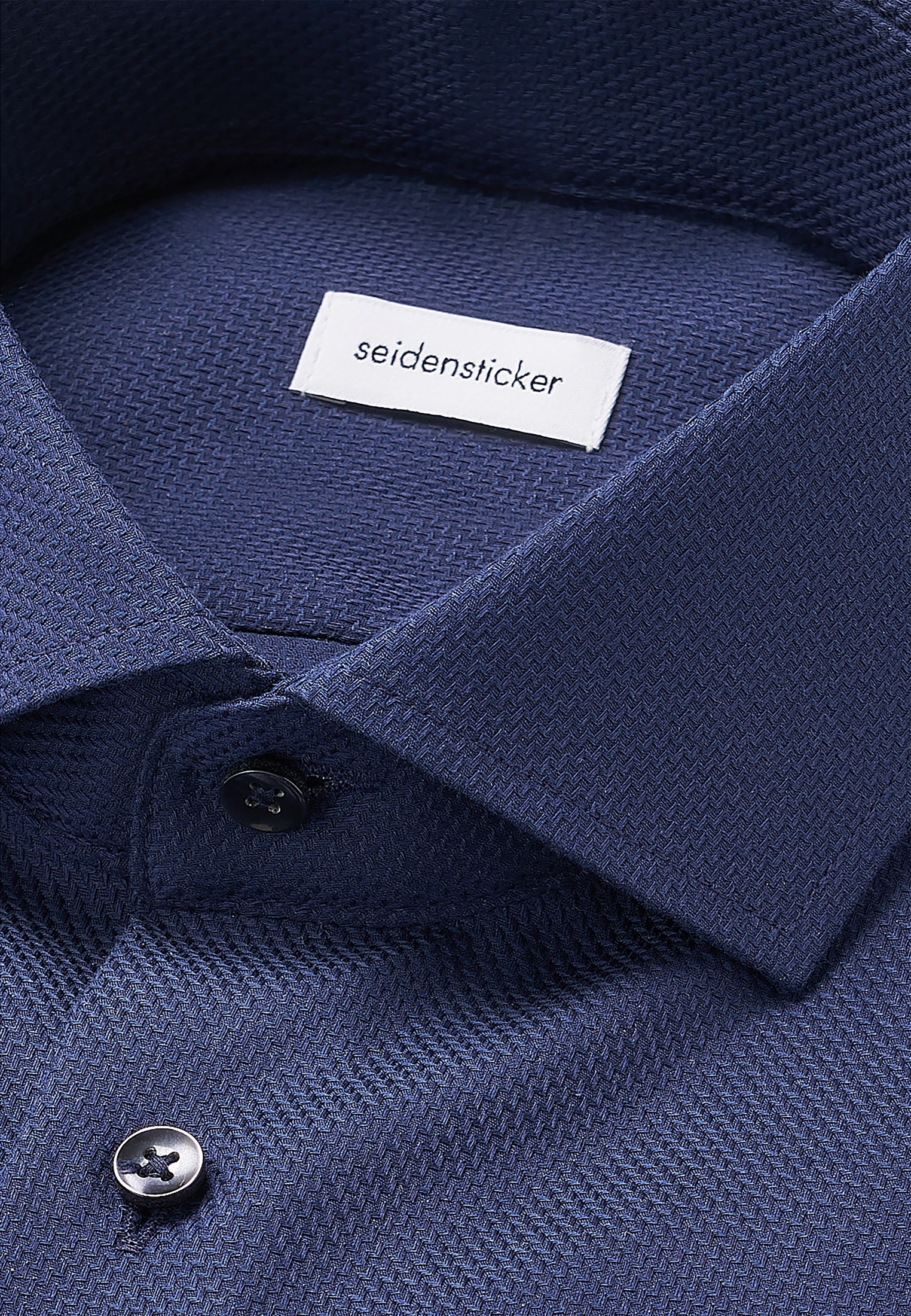 seidensticker Businesshemd »Schwarze Rose«, Slim 1/1 Kentkragen Struktur