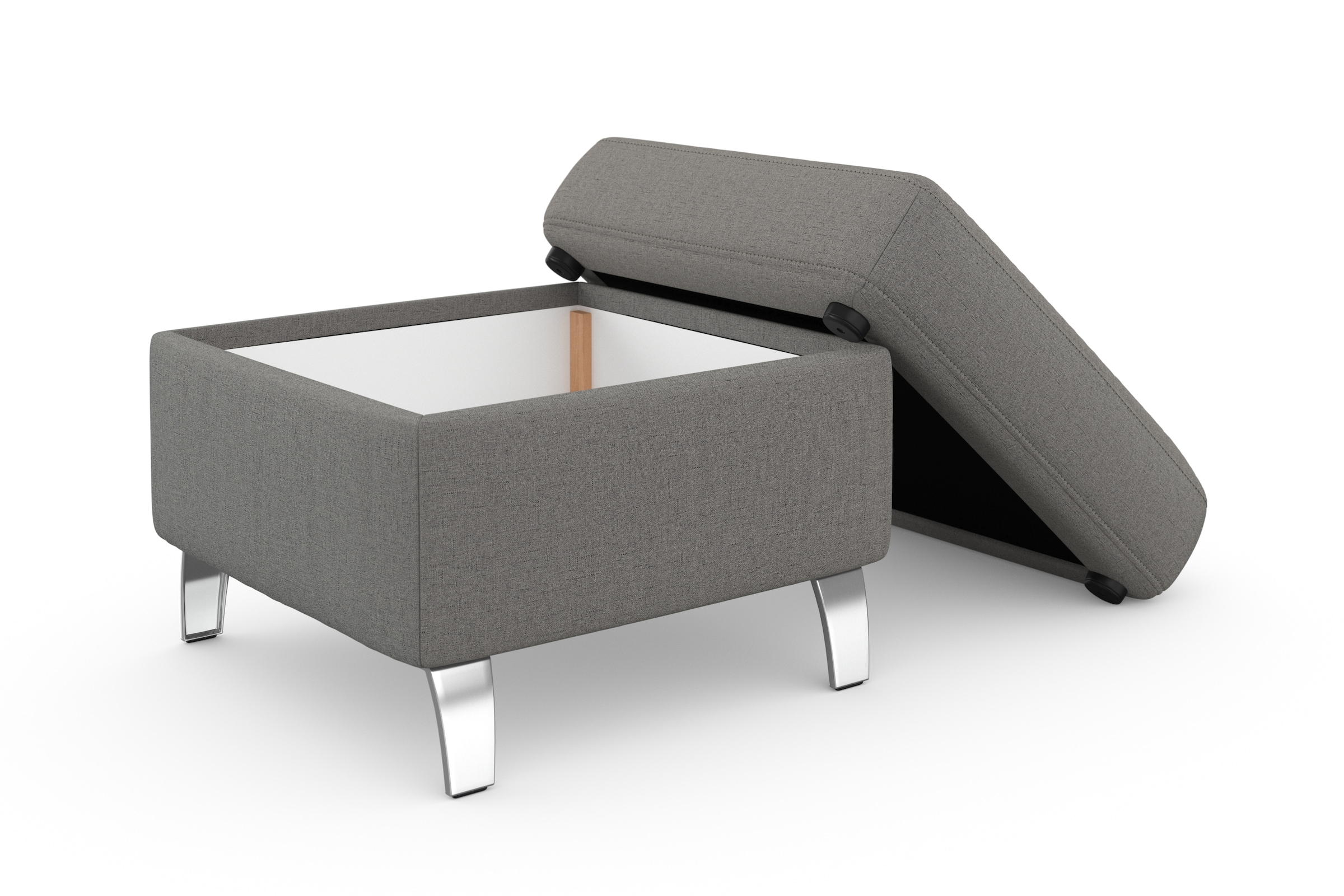 sit&more Stauraumhocker »Visby« auch erhältlich in dem mit Wasser zu reinigendem "Soft clean" Bezug