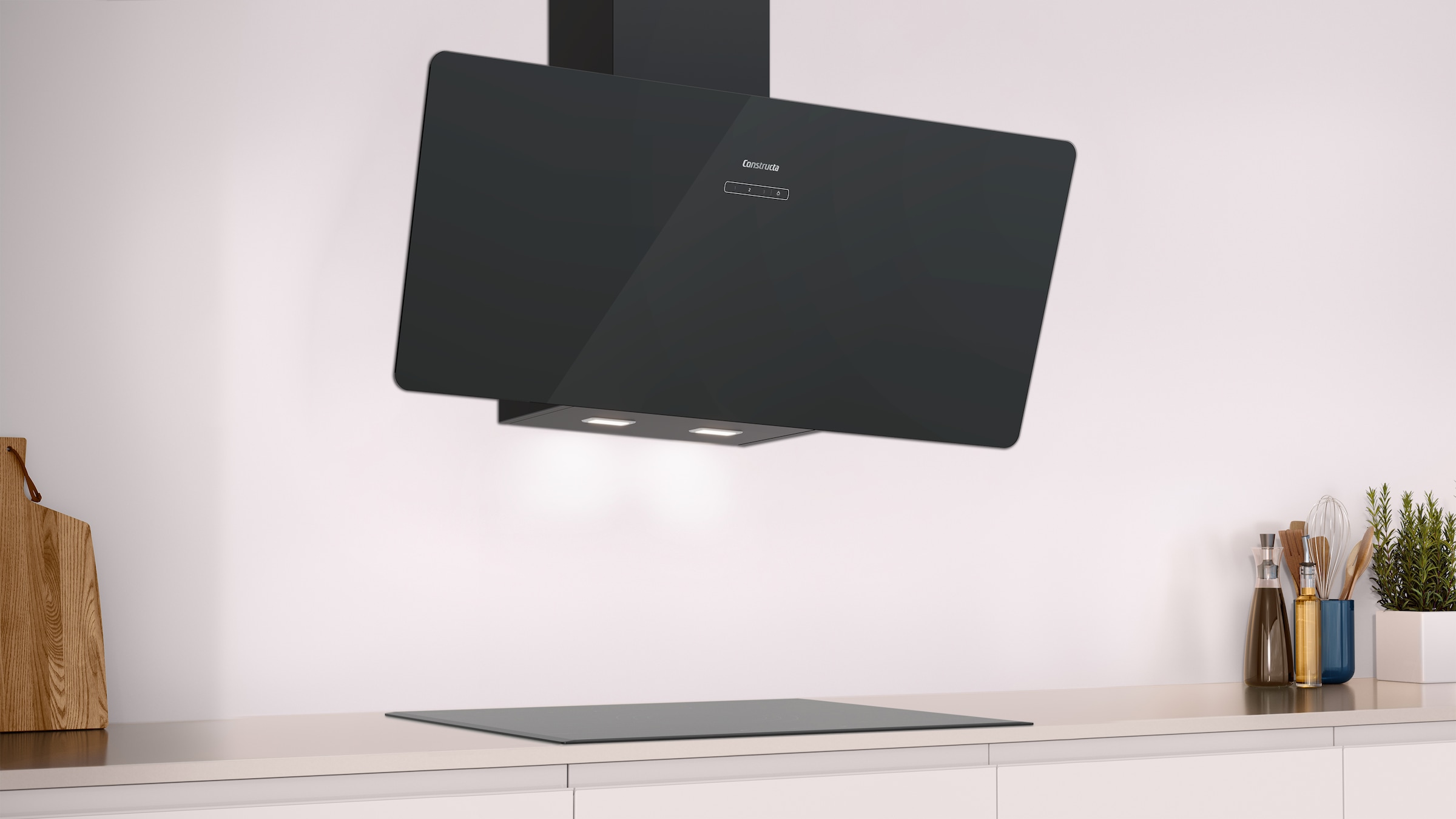 Constructa Kopffreihaube »CD689867« Touch-Bedienung und langlebiger Metall-Fettfilter