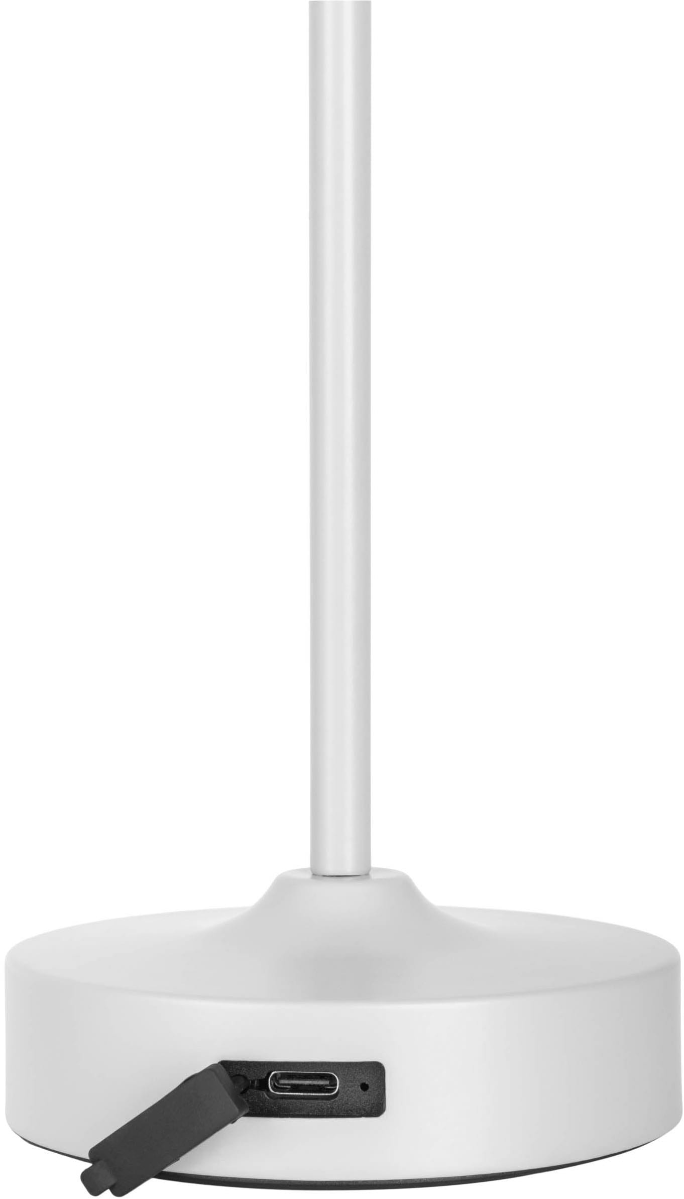 näve LED Tischleuchte »Pina« LED-Modul 1 Stk. Warmweiß Akku aufladbar, USB Typ C inkl. Kabel 100cm, Touch, dimmbar