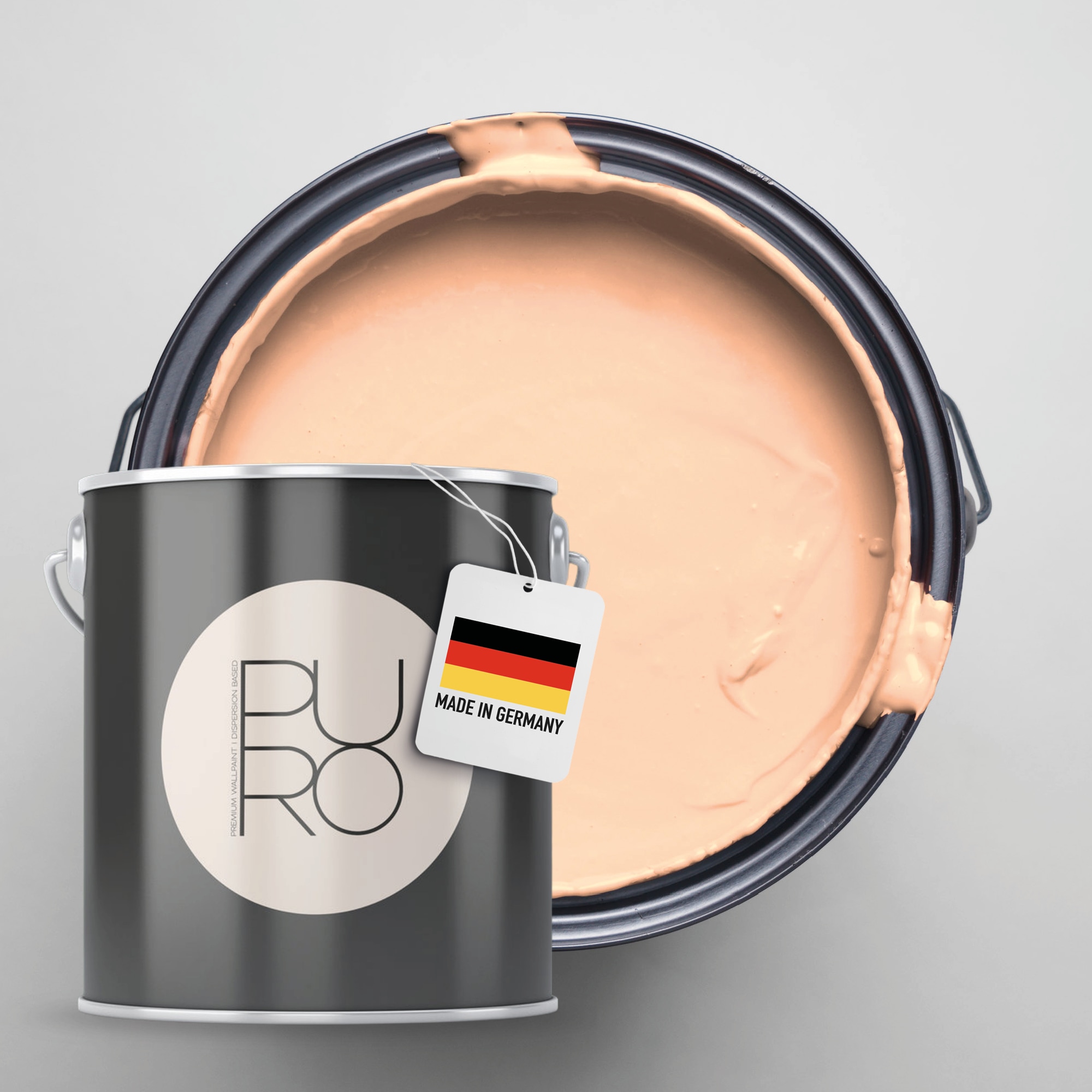A.S. Création »Premium Innenwandfarbe PURO Tuchmatt diverse apricot« ideal für Wohnzimmer, Schlafzimmer, Flur und Küche, Farbwelt Apricot