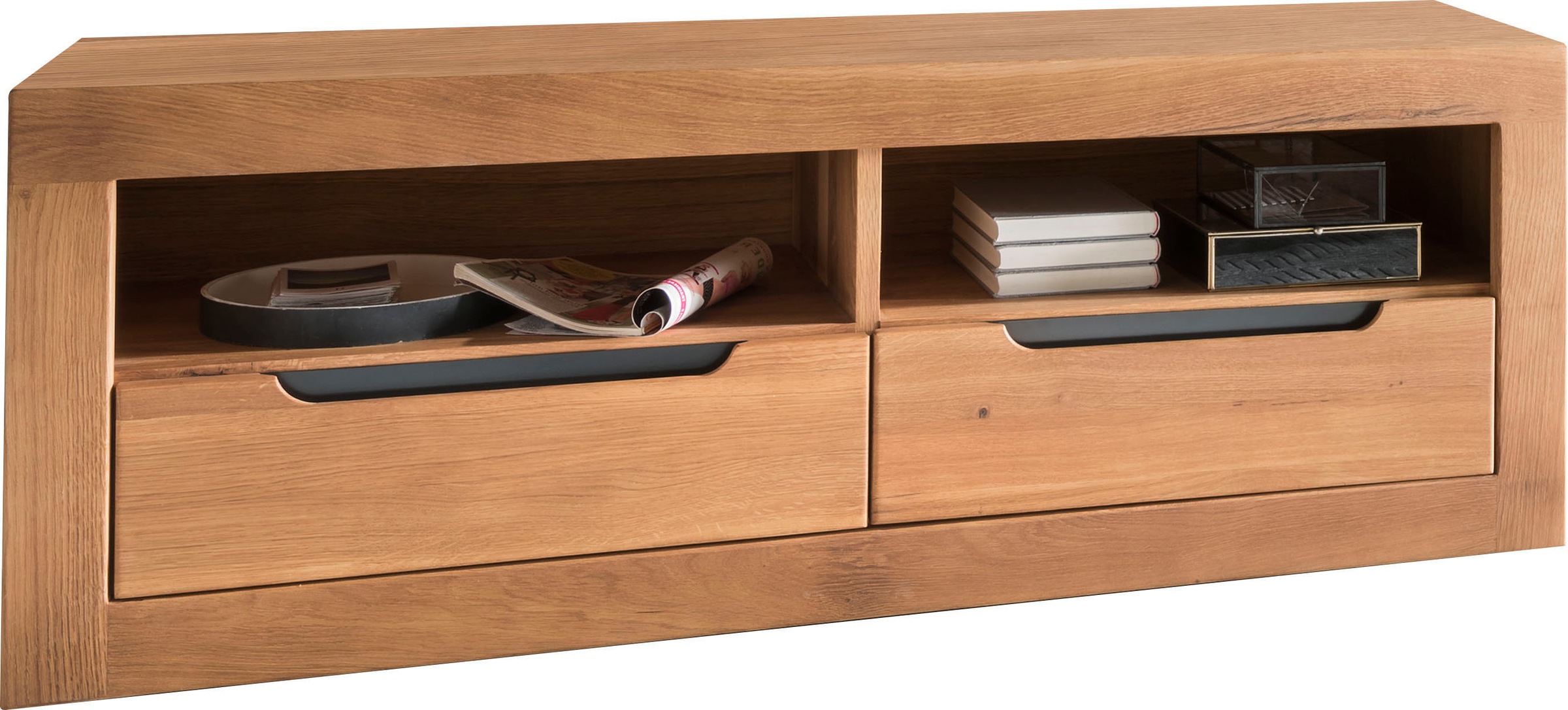 Wohnglücklich by Infantil TV-Board »Basel«, Breite 125 cm, aus massiver Wildeiche