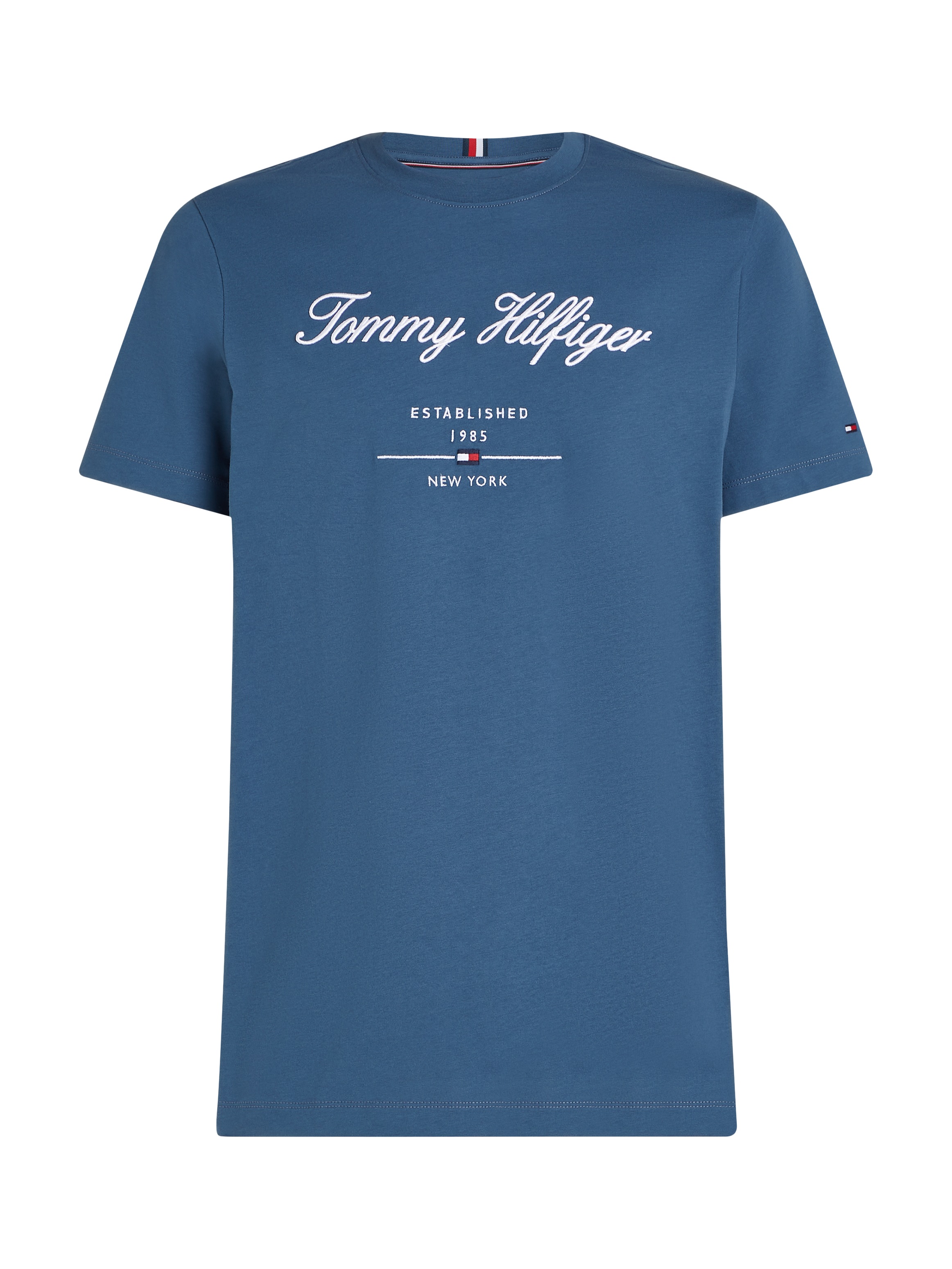 Tommy Hilfiger T-Shirt »SCRIPT LOGO TEE«, mit aufgesticktem Logo
