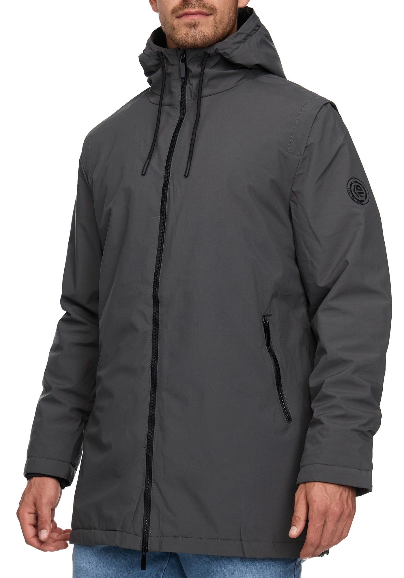 Indicode Langjacke »INChanto«, mit Kapuze
