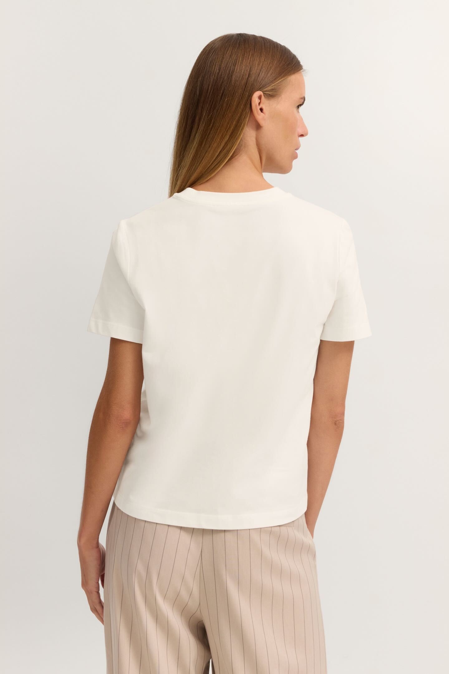 bugatti T-Shirt »Elastisch« mit Rundhals-Ausschnitt