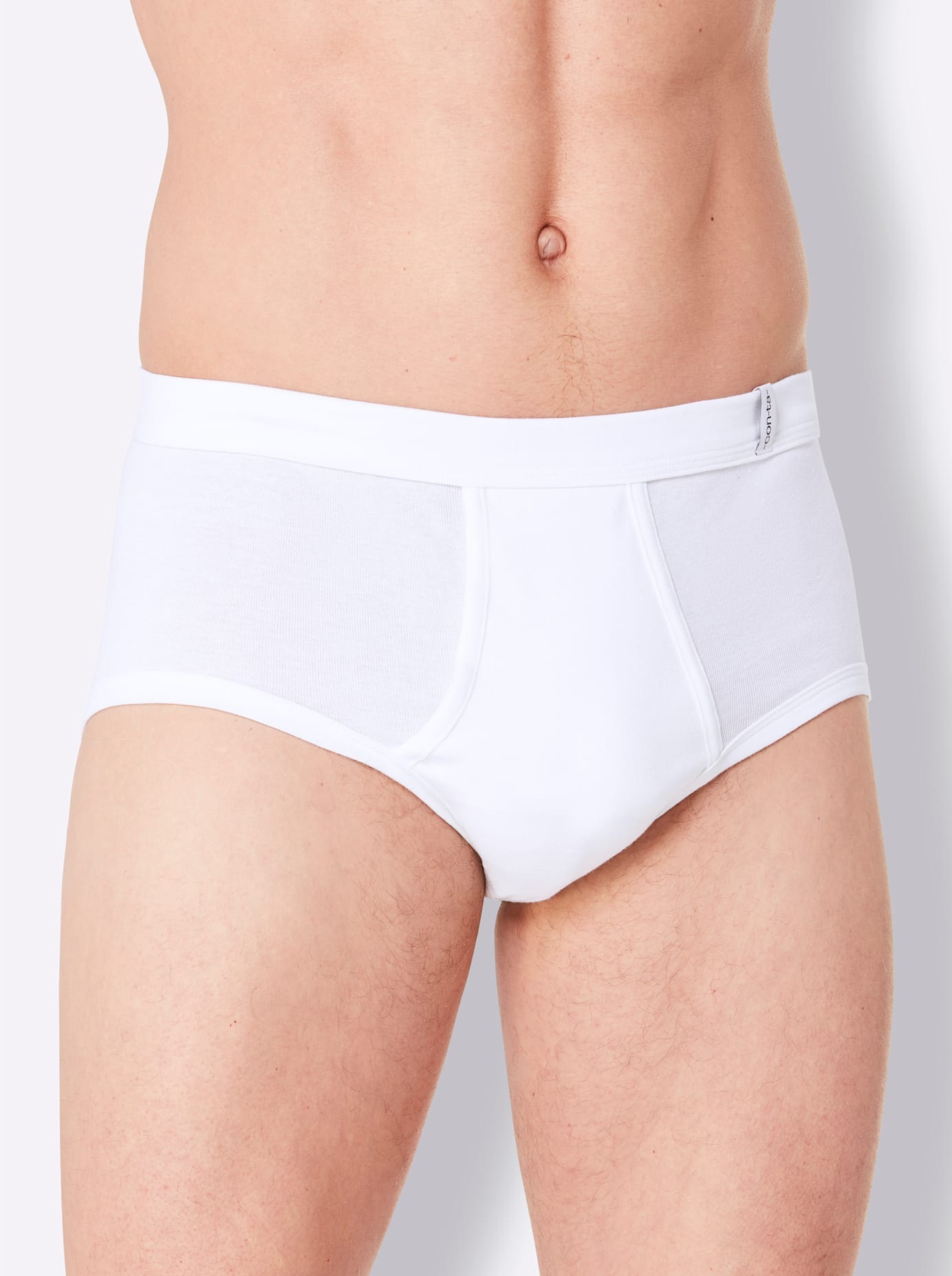 Conta Herren Slip 2 Stk. tlg. in weiß, Größe 8