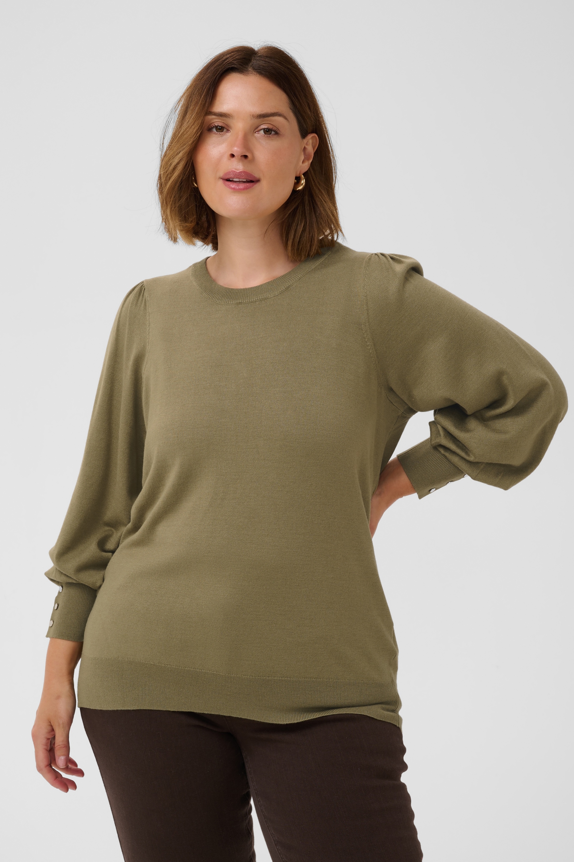 KAFFE Curve Strickpullover »Damen Strickpullover KClizzy«
