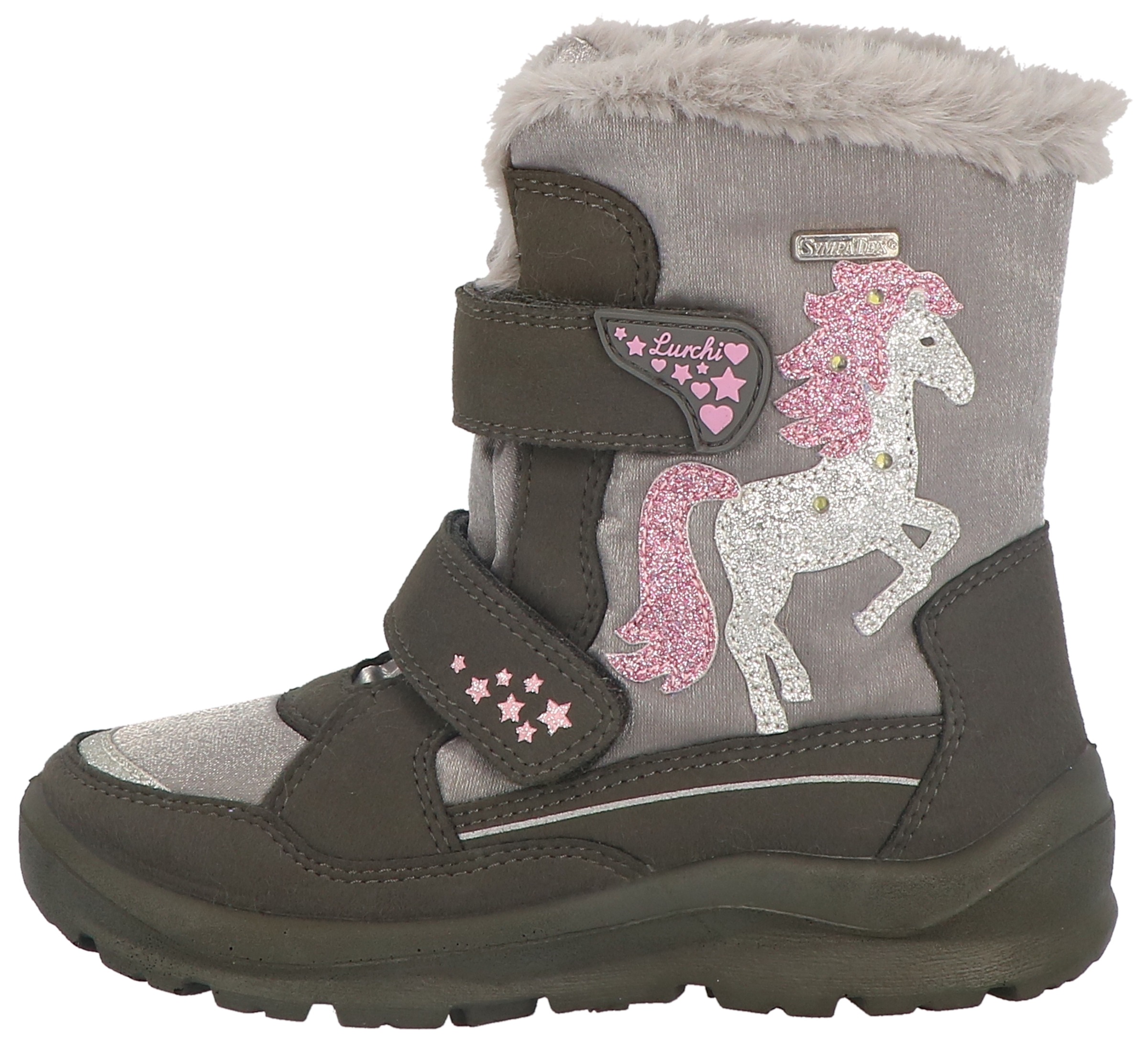 Lurchi Winterstiefel »Kanani-SYMPATEX Blinkschuh«, Winterboots mit Blinkfunktion, Größenschablone zum Download
