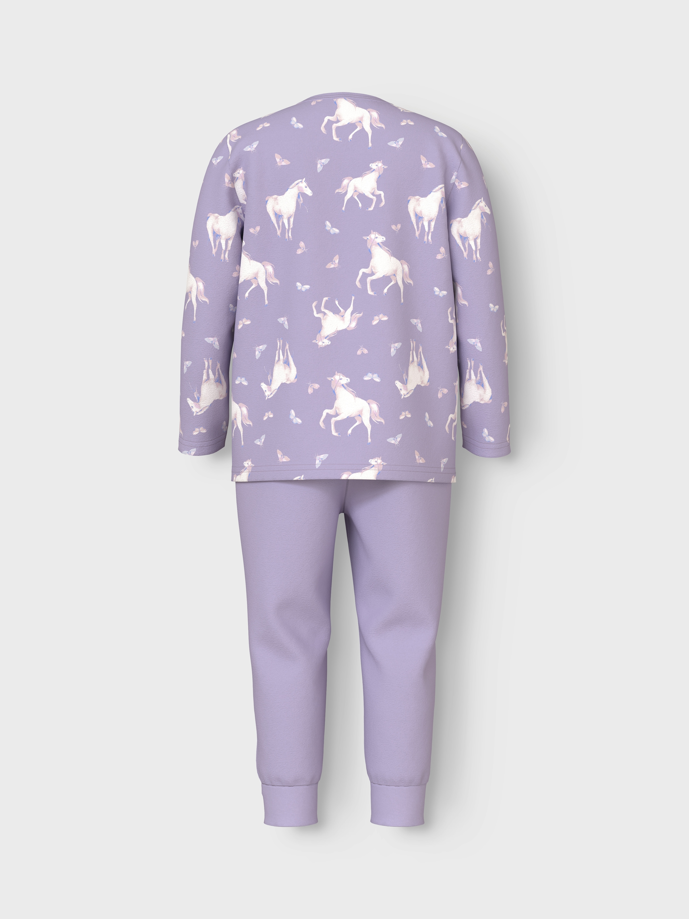 Name It Schlafanzug »NMFNIGHTSET PASTEL LILAC HORSE NOOS«, (Set, 2 tlg.)