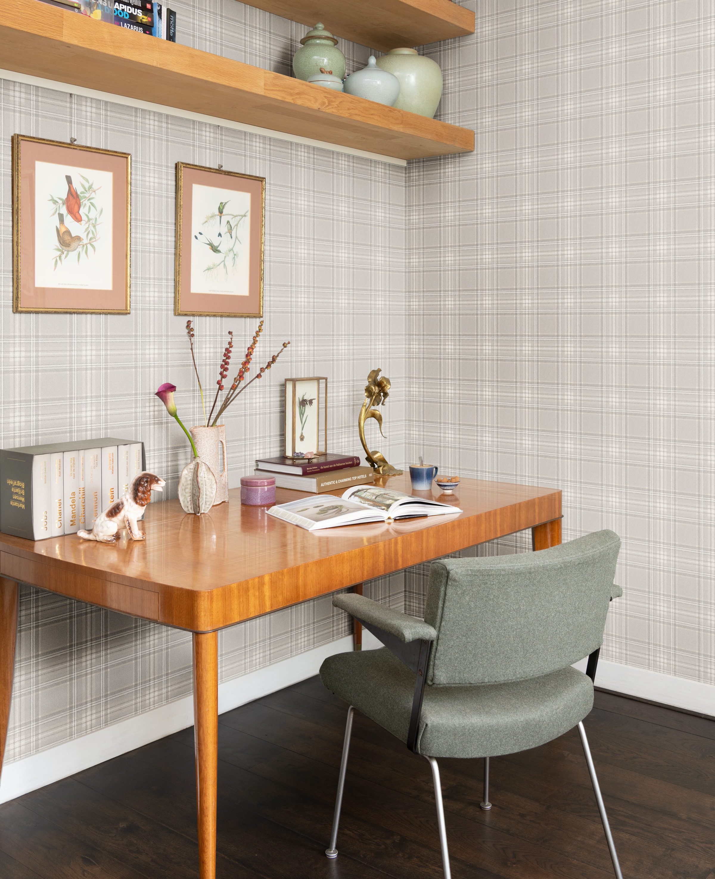 Rasch Vliestapete »Karierte Vliestapete Curiosity 537444« Glencheckmuster strukturiert Karos