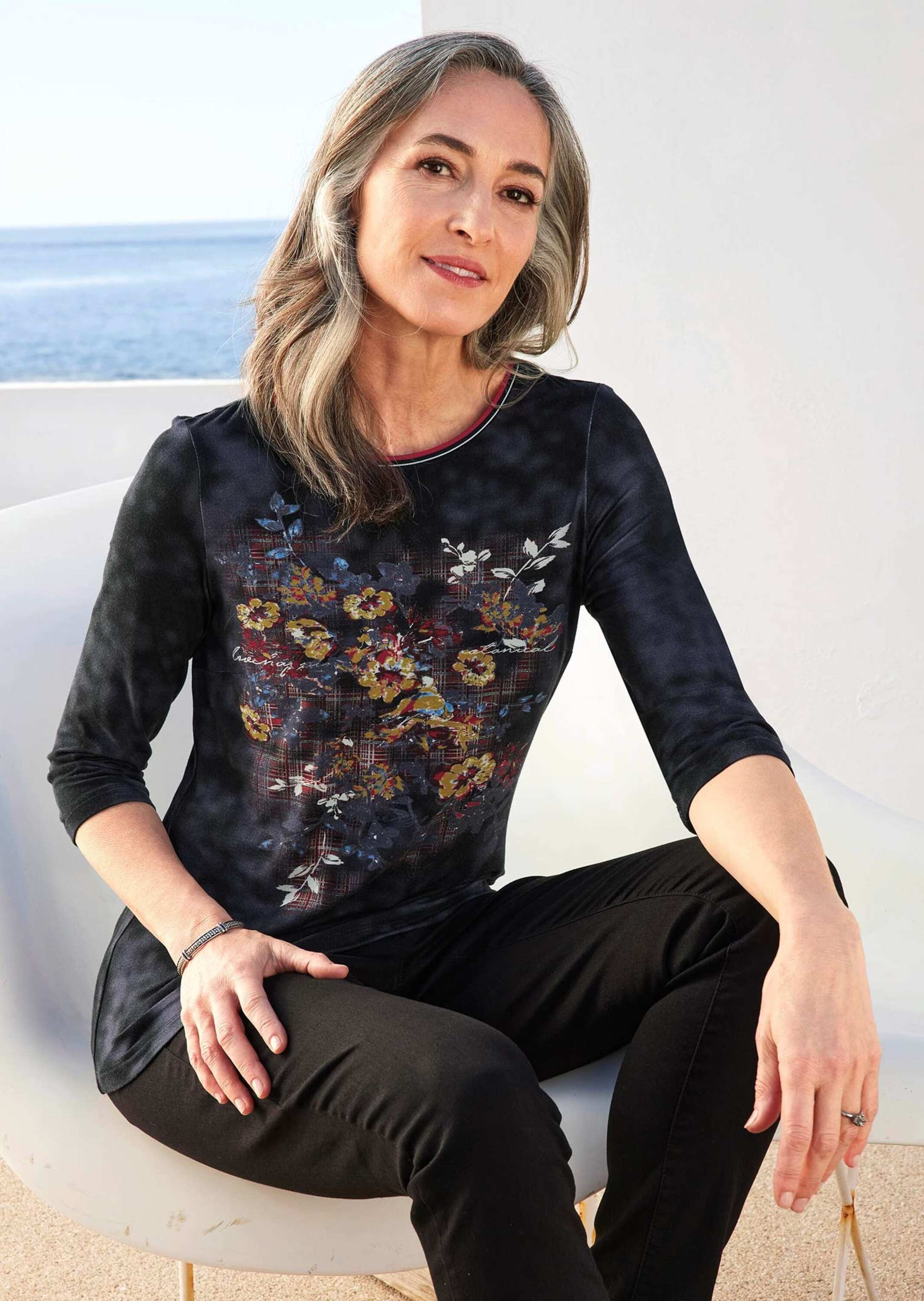 GOLDNER Print-Shirt »Atmungsaktives Druckshirt« Ohne